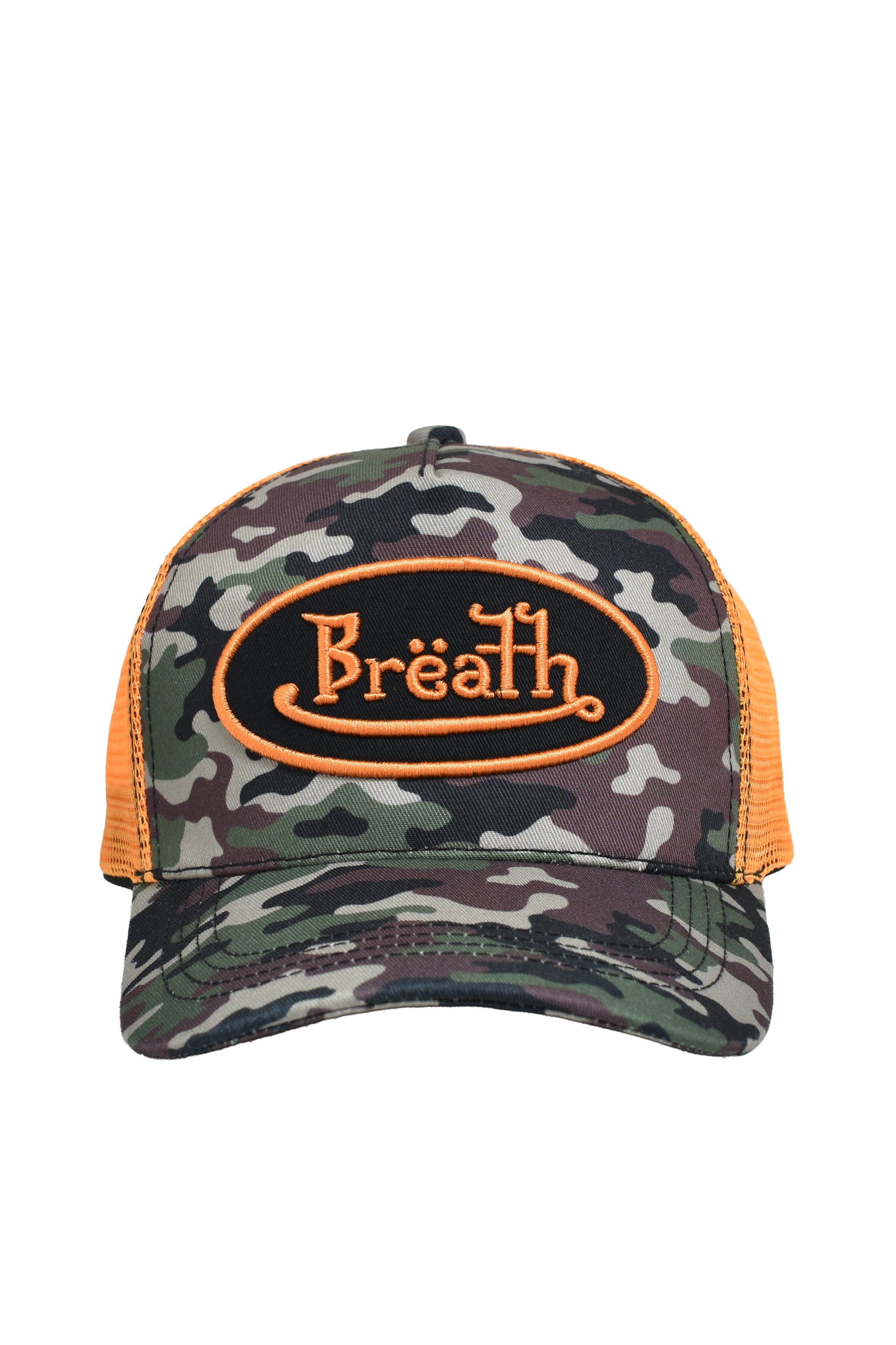 Breath レターロゴキャップ letter logo cap ONE LOGO CAP / BLACK × CAMO – BREATH - サイズ 頭周り(cm) OS 58-62
