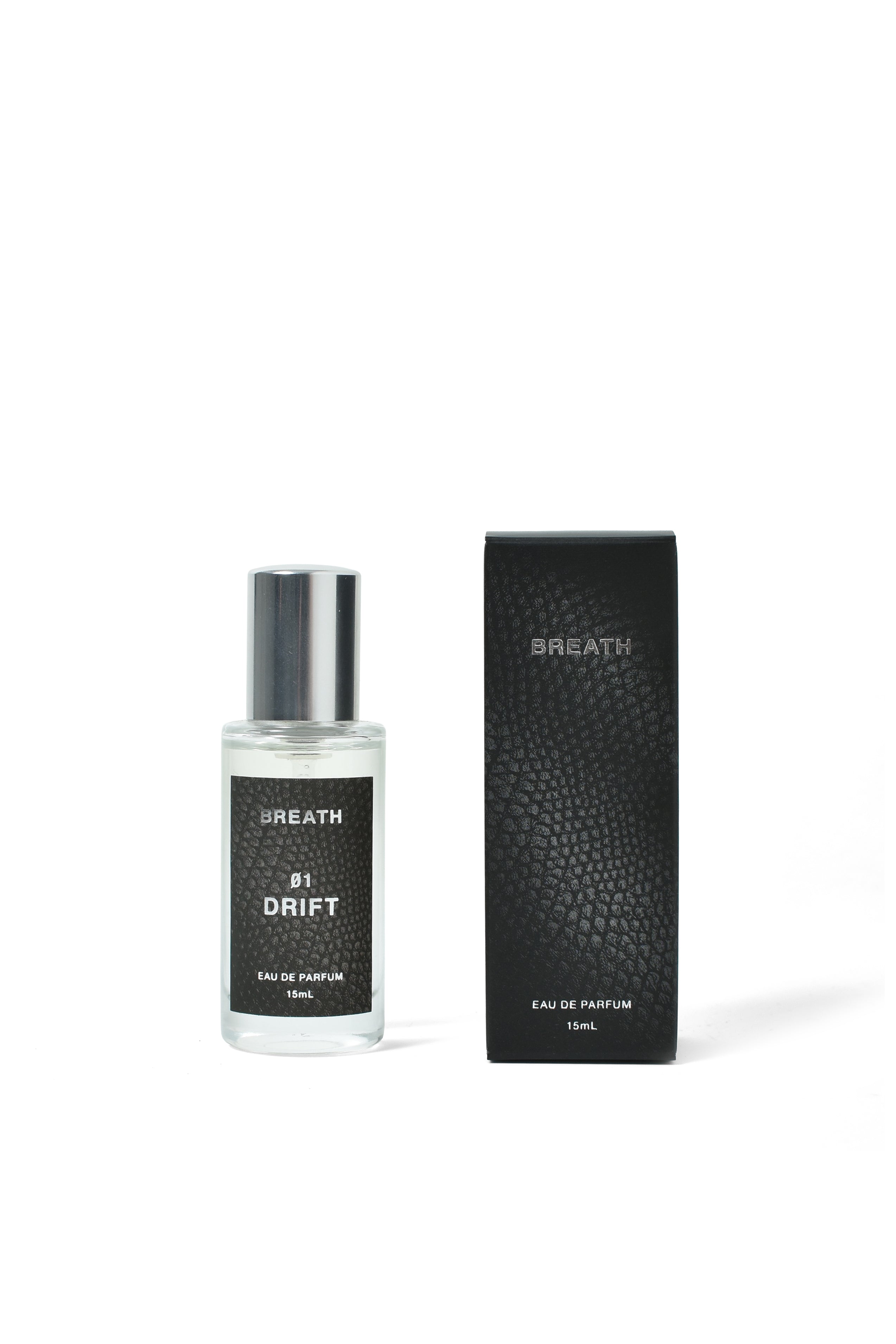 01 DRIFT 15ml – BREATH - “決意の香りは、性別を選ばない”何も持たず