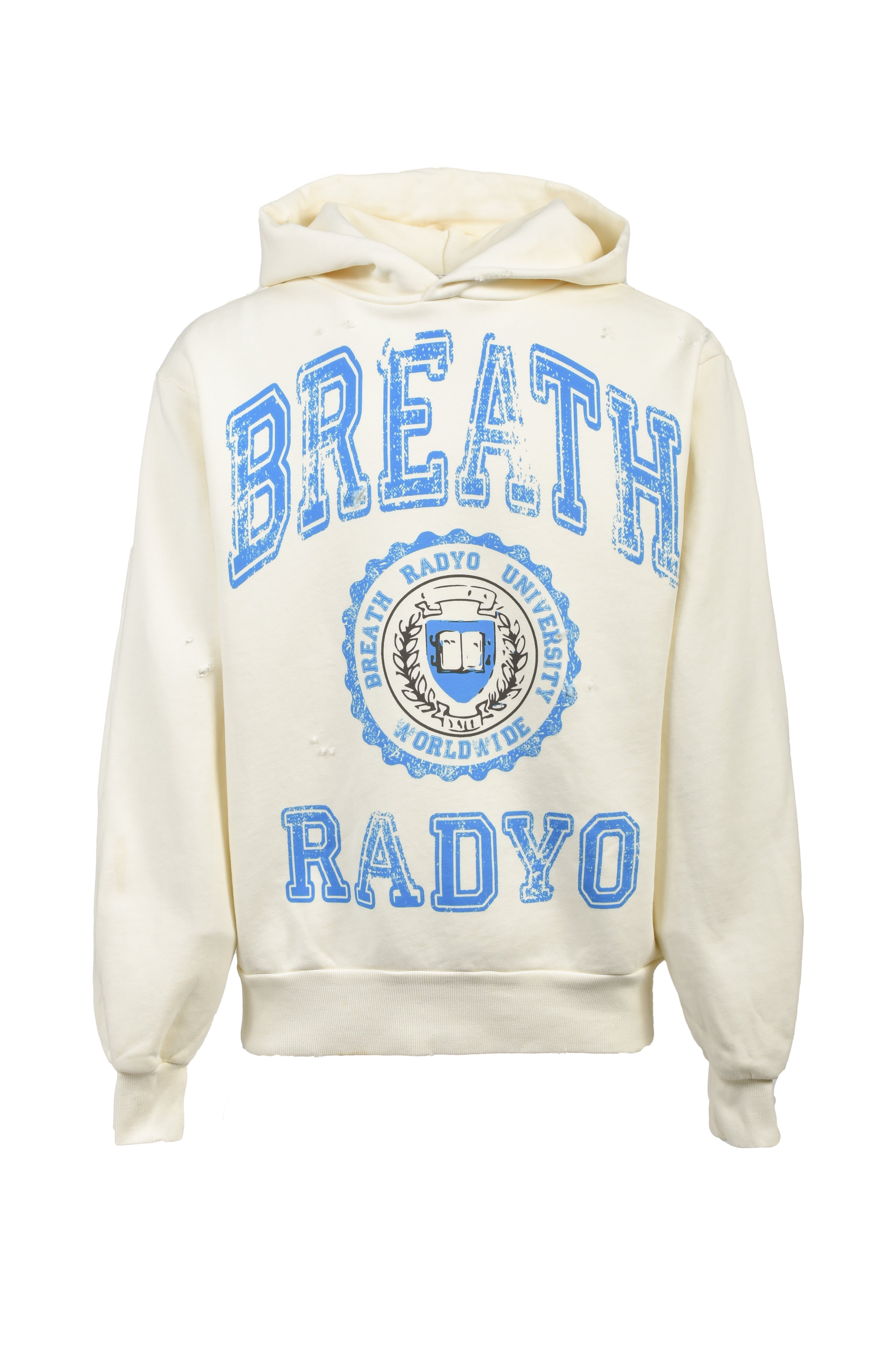 RAD YO! COLLEGIATE HOODIE / CREAM ｜BREATH ブレス - BAD HOP