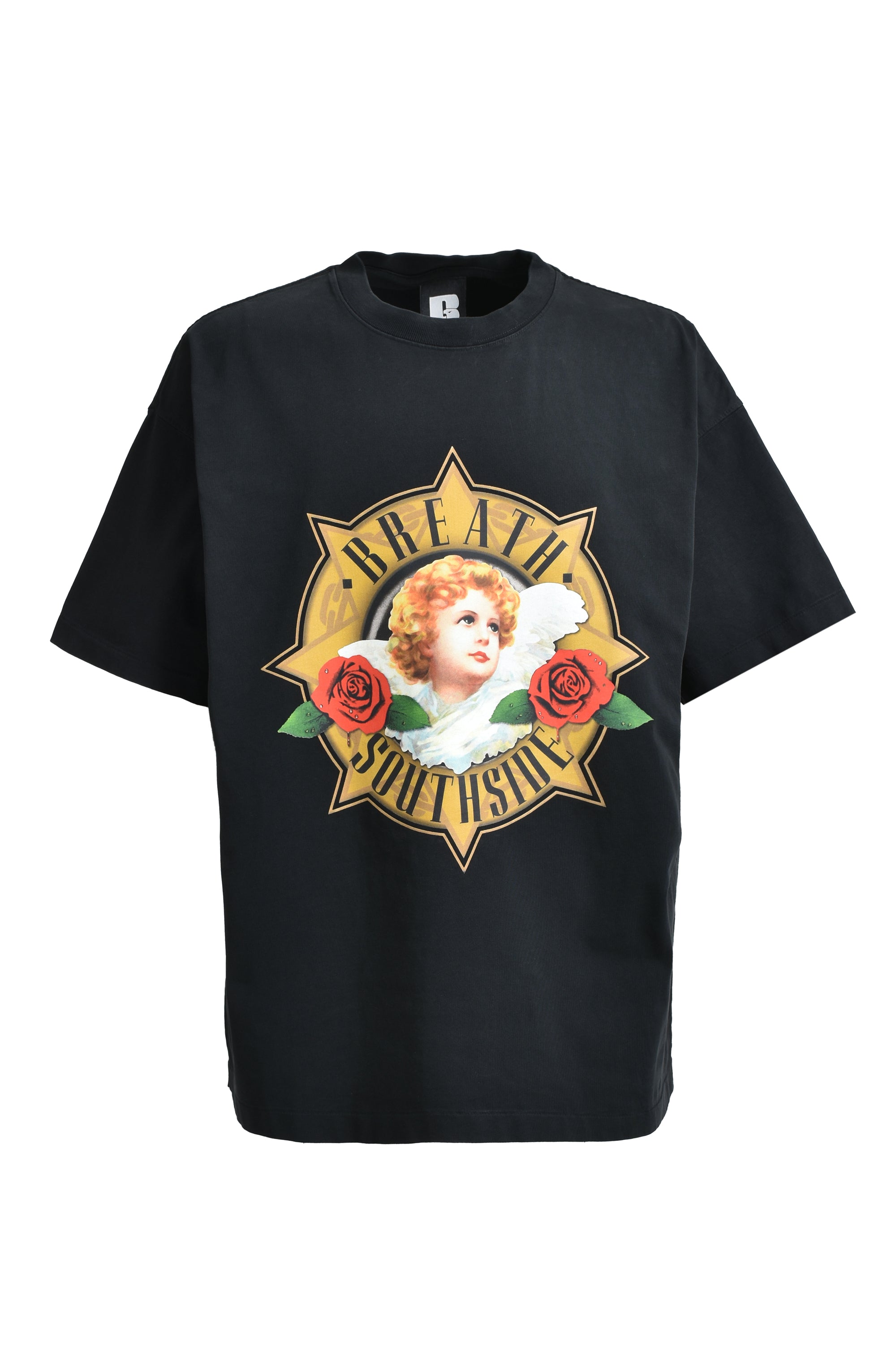 【BREATH】 STARR ANGEL LOGO TEE STARR ANGEL LOGO TEE / BLACK – BREATH - サイズ 着丈 身幅