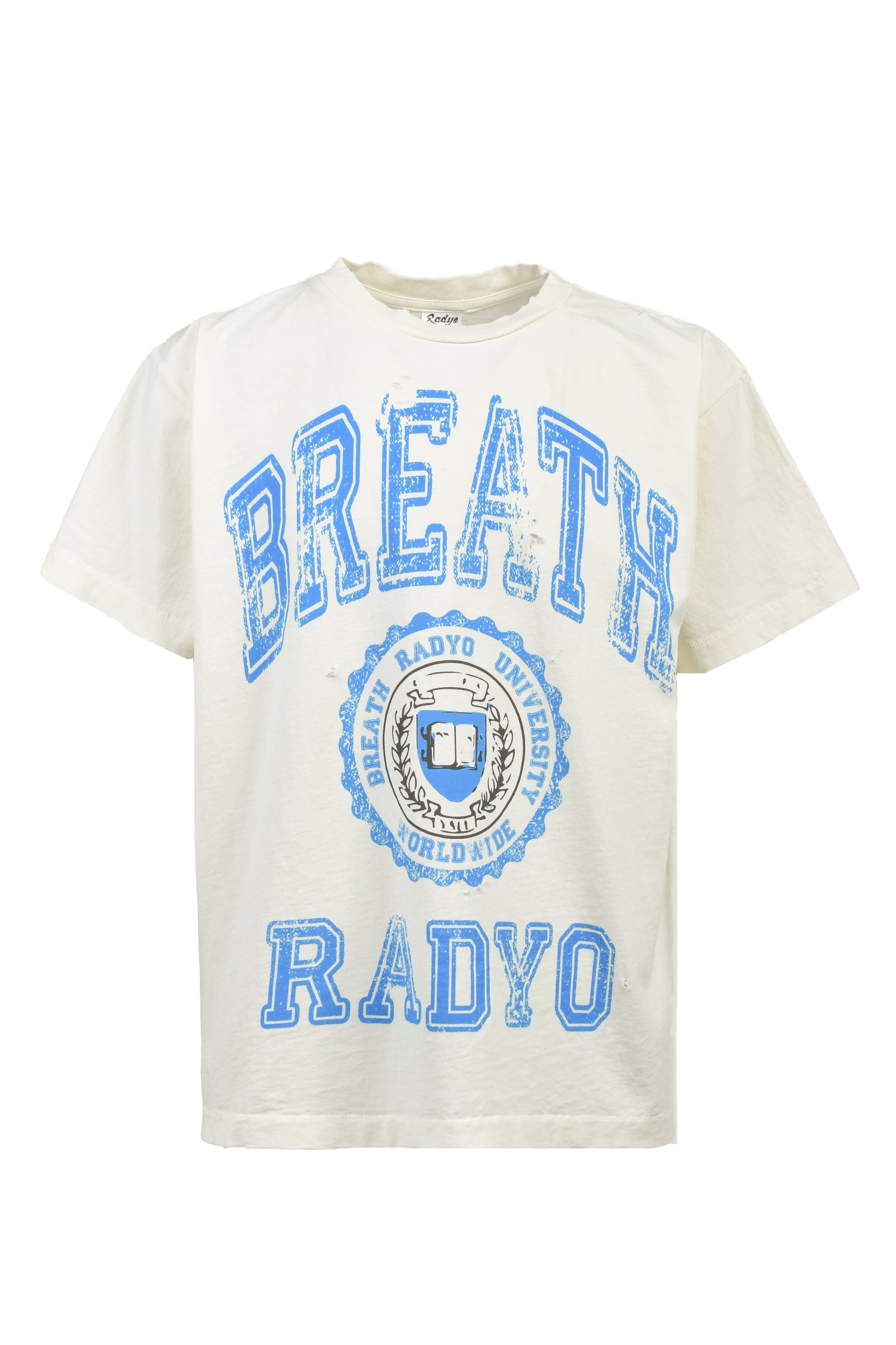 RAD YO! COLLEGIATE TEE / CREAM ｜BREATH ブレス - BAD HOP 