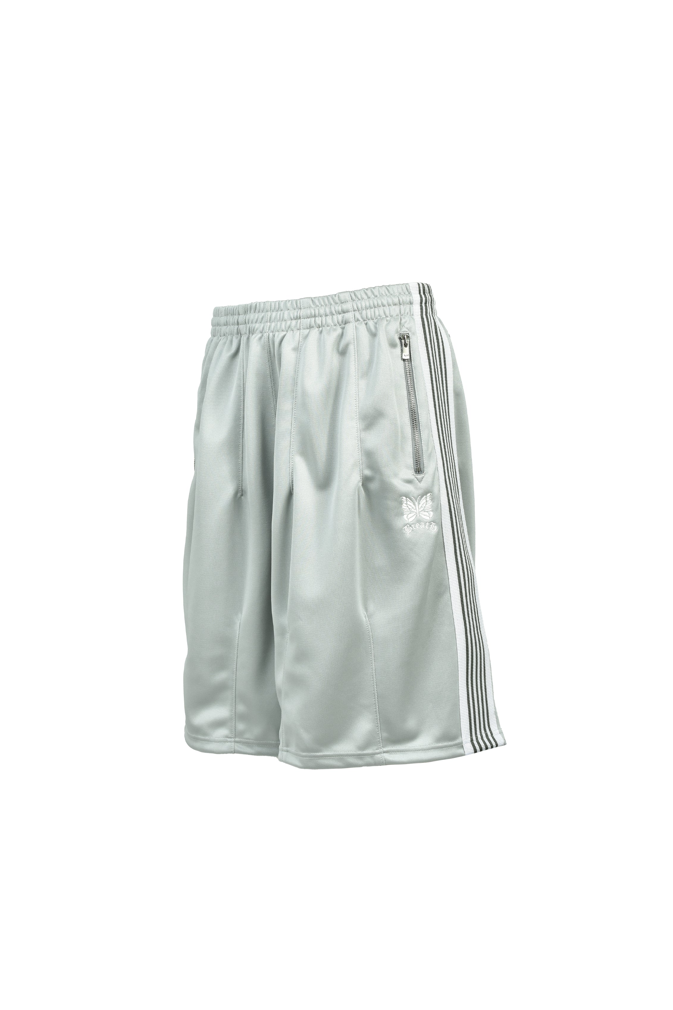 パンツ BREATH x Needles H.D. TRACK SHORT Gray Needles H.D. TRACK SHORT - POLY SMOOTH / GRAY – BREATH - Material