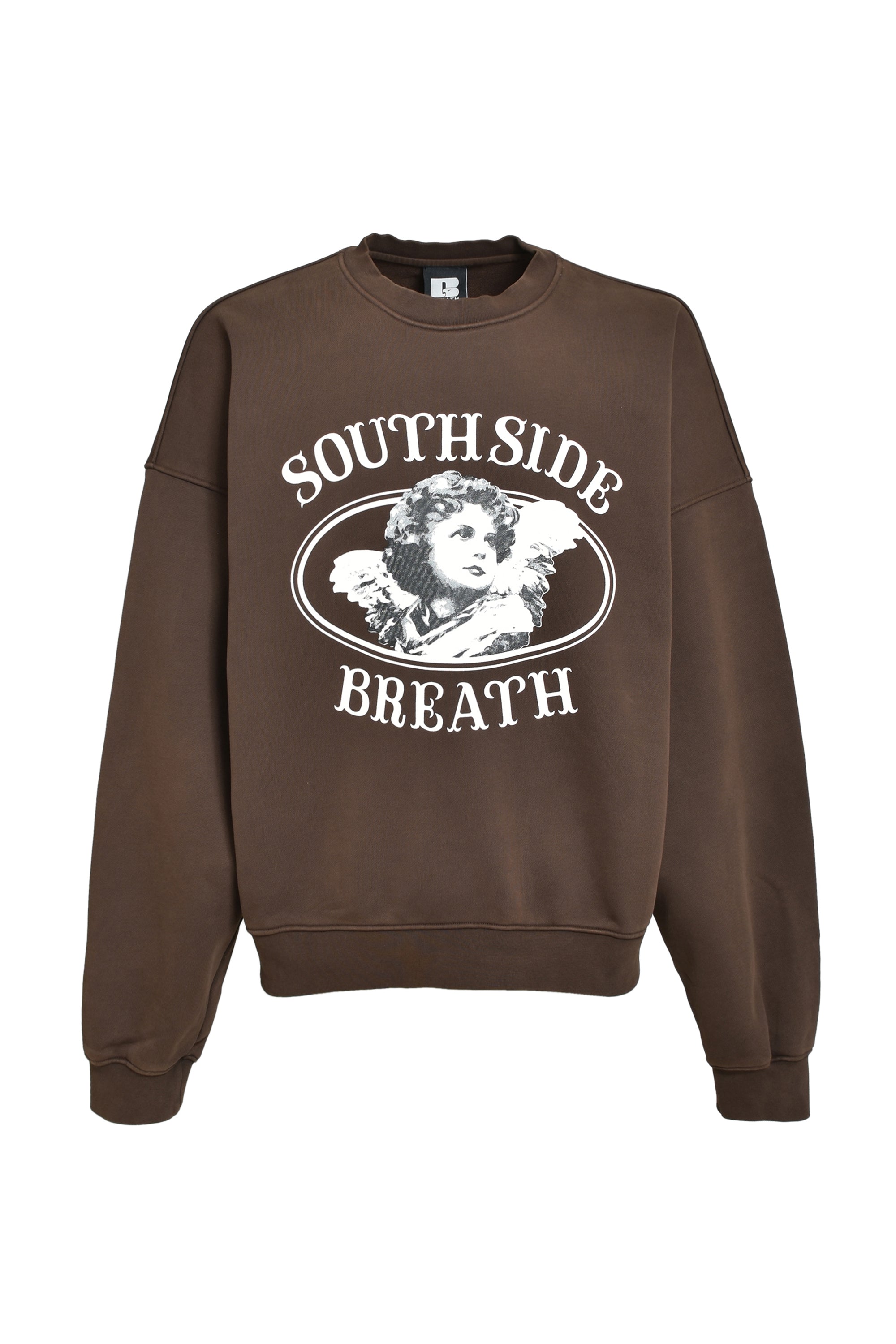 トップス BREATH ANGEL SCRIPT LOGO MOHAIR KNIT ANGEL LOGO SWEAT / BROWN – BREATH - サイズ 着丈 身幅 肩幅 袖丈 M