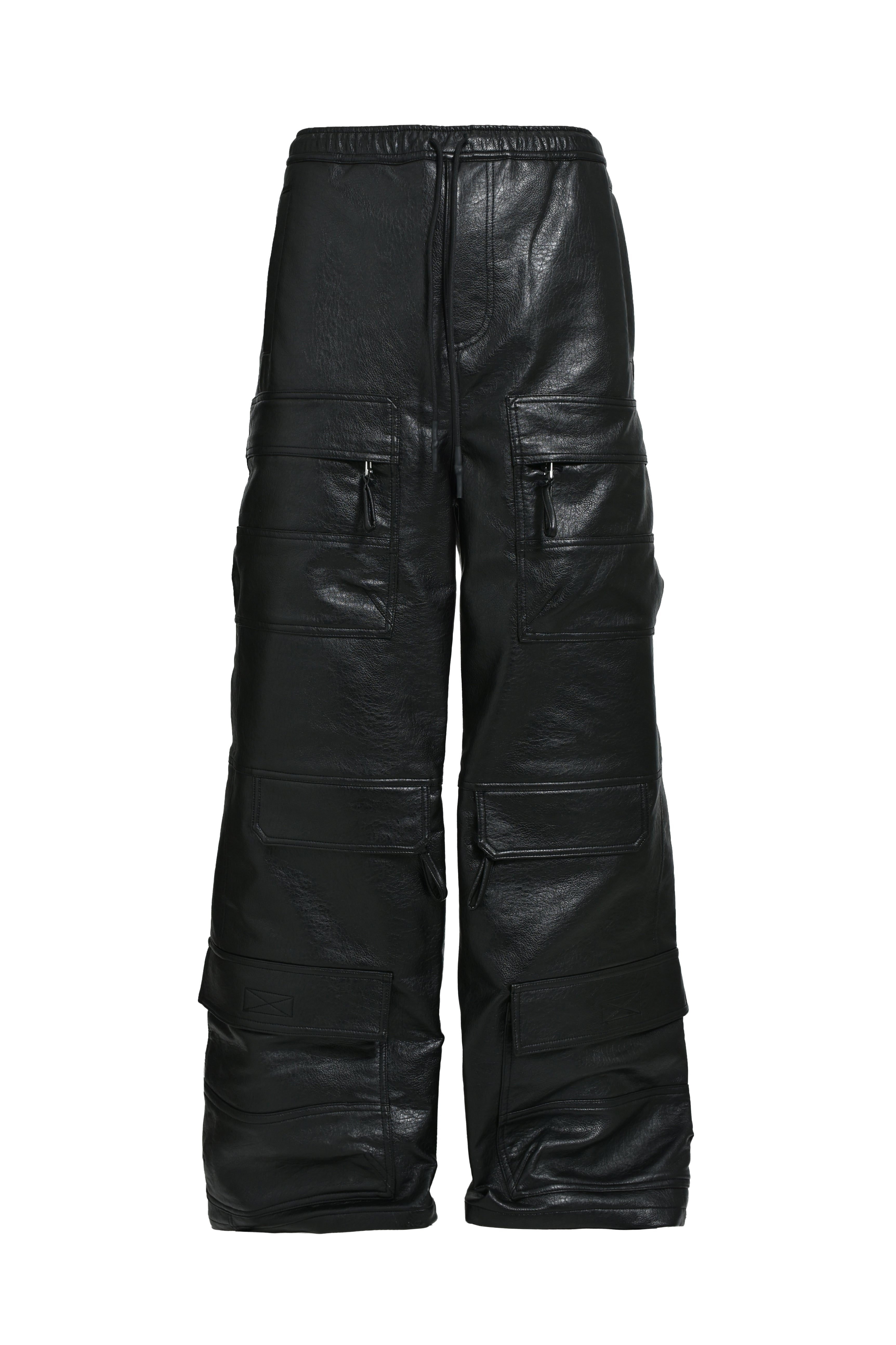 BREATH ブラックカーゴパンツ　BADHOP BREATH - ブレス】 COATING TRIPLE CARGO PANTS / BLACK (パンツ