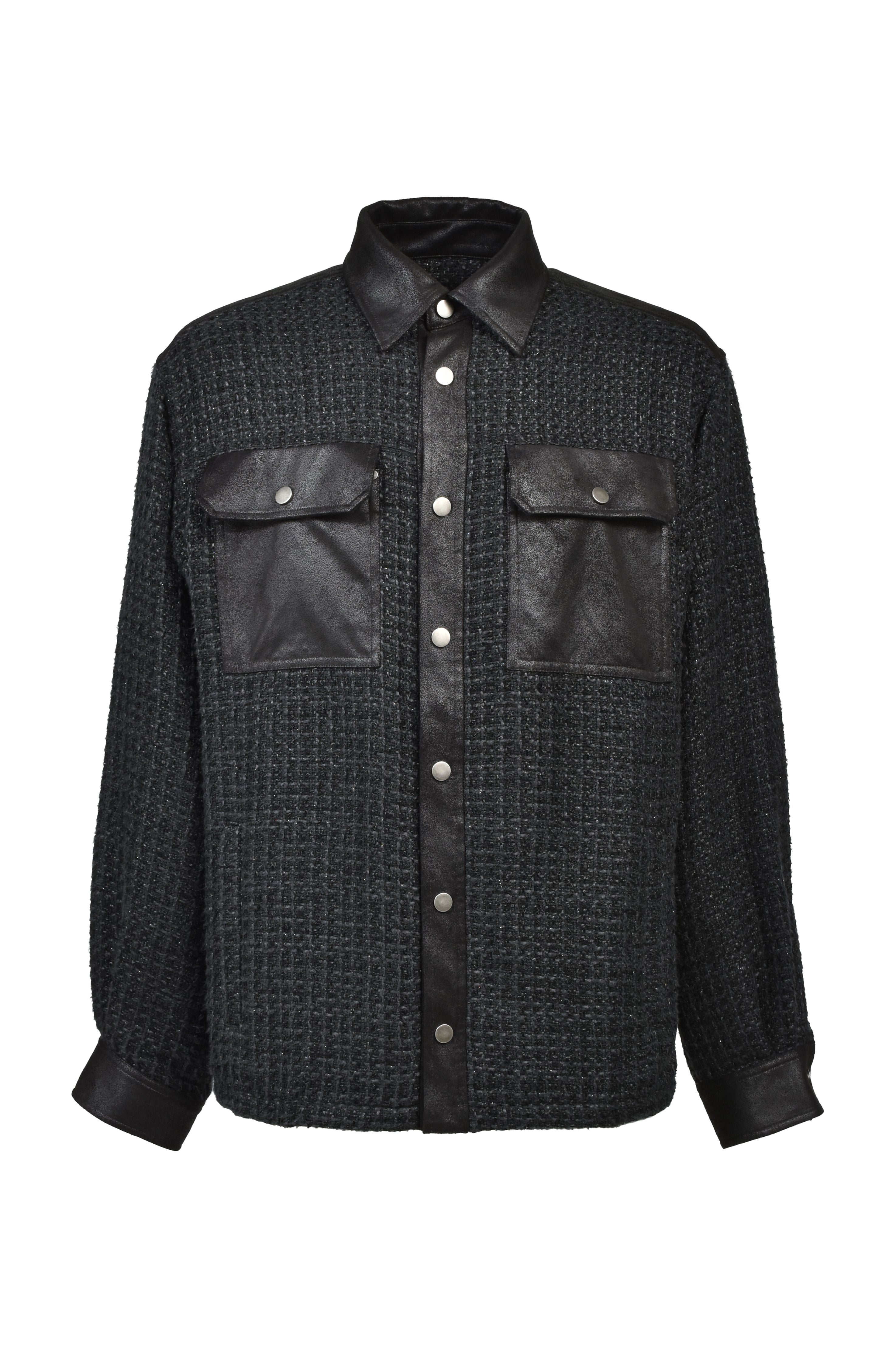 NEW RICH TWEED CHECK SHIRT / BLACK ｜BREATH ブレス - BAD HOP