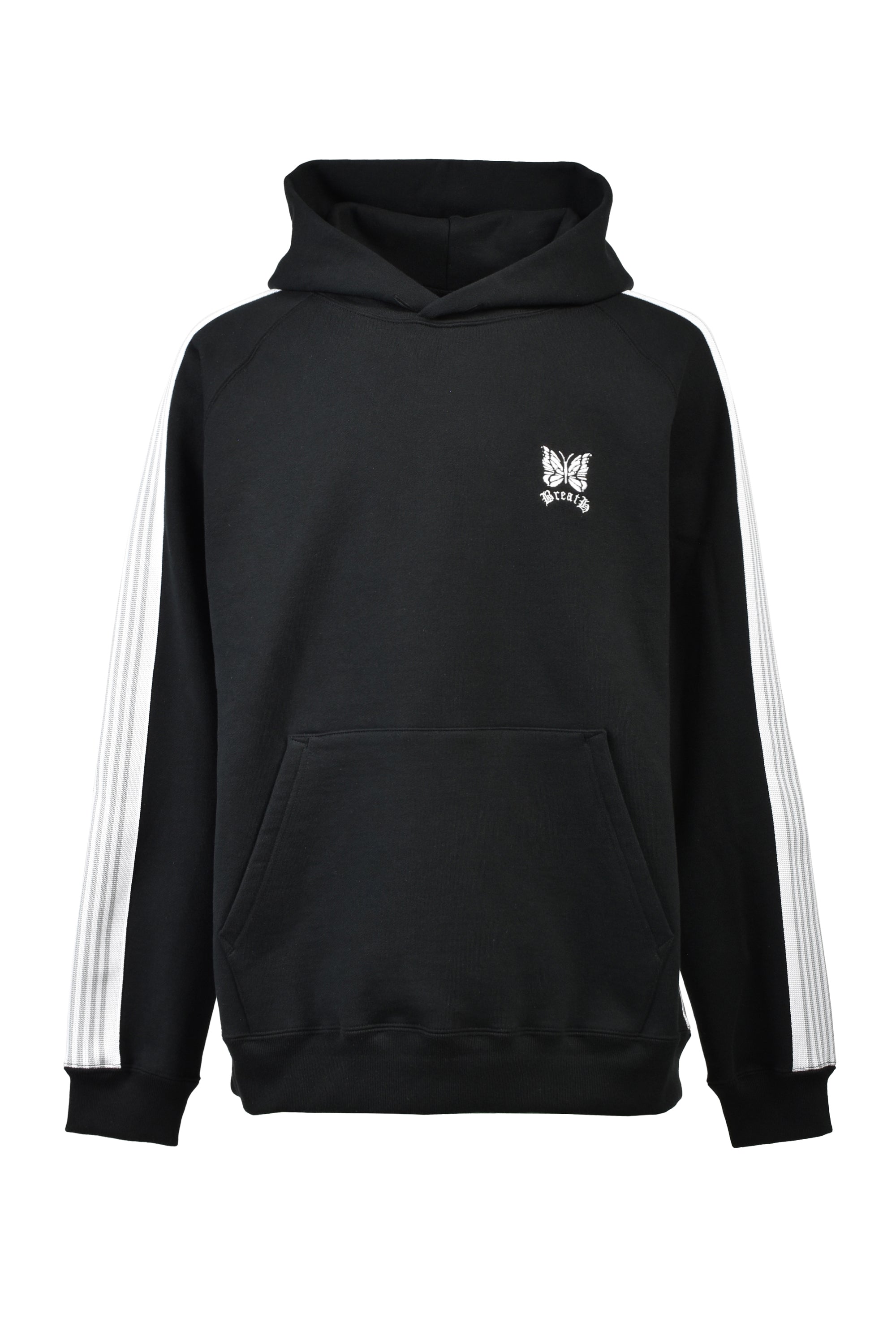 Needles TRACK HOODY - SWEAT / BLK WHT – BREATH - サイズ 着丈 身幅