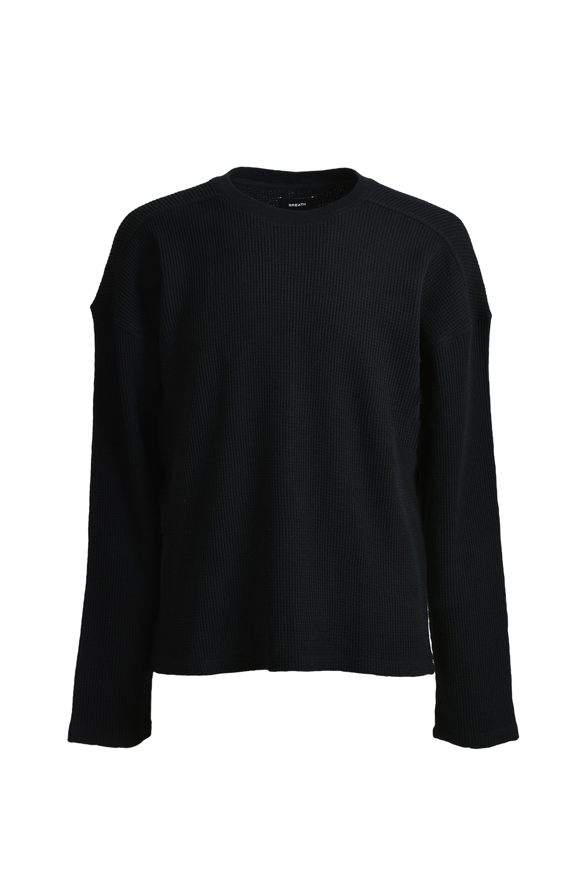 NEWRICH WAFFLE LS TEE / BLACK – BREATH - サイズ 着丈 身幅