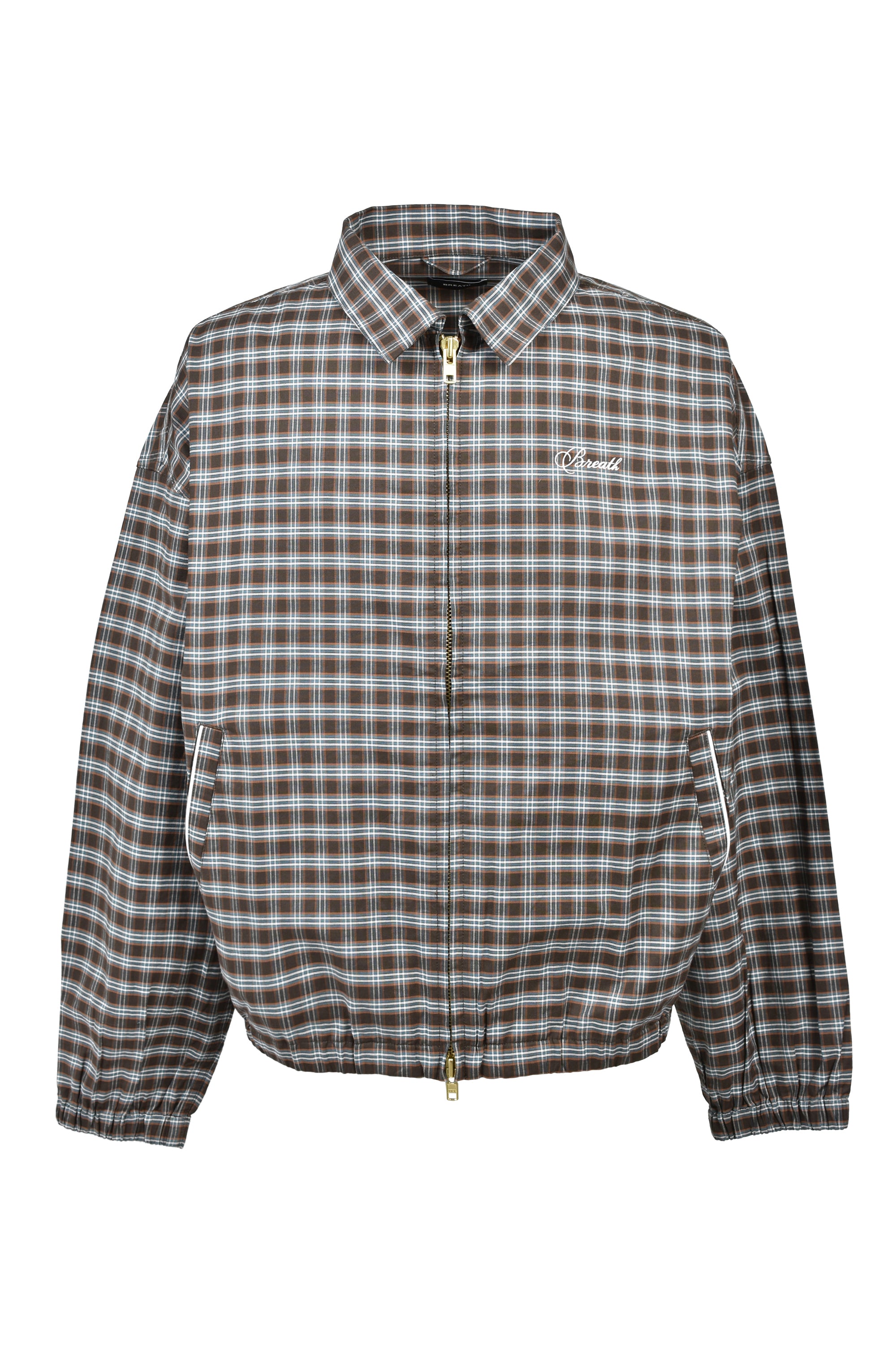 SCRIPT LOGO CHECK PIPNG JACKET ｜BREATH ブレス - BAD HOP