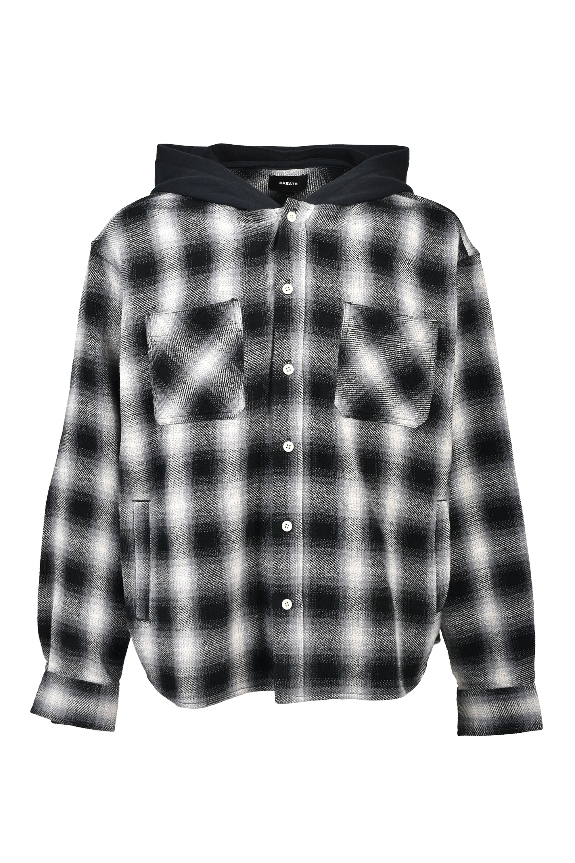 CHECK HOOD SHIRT / BLACK｜BREATH ブレス - BAD HOPプロデュースの