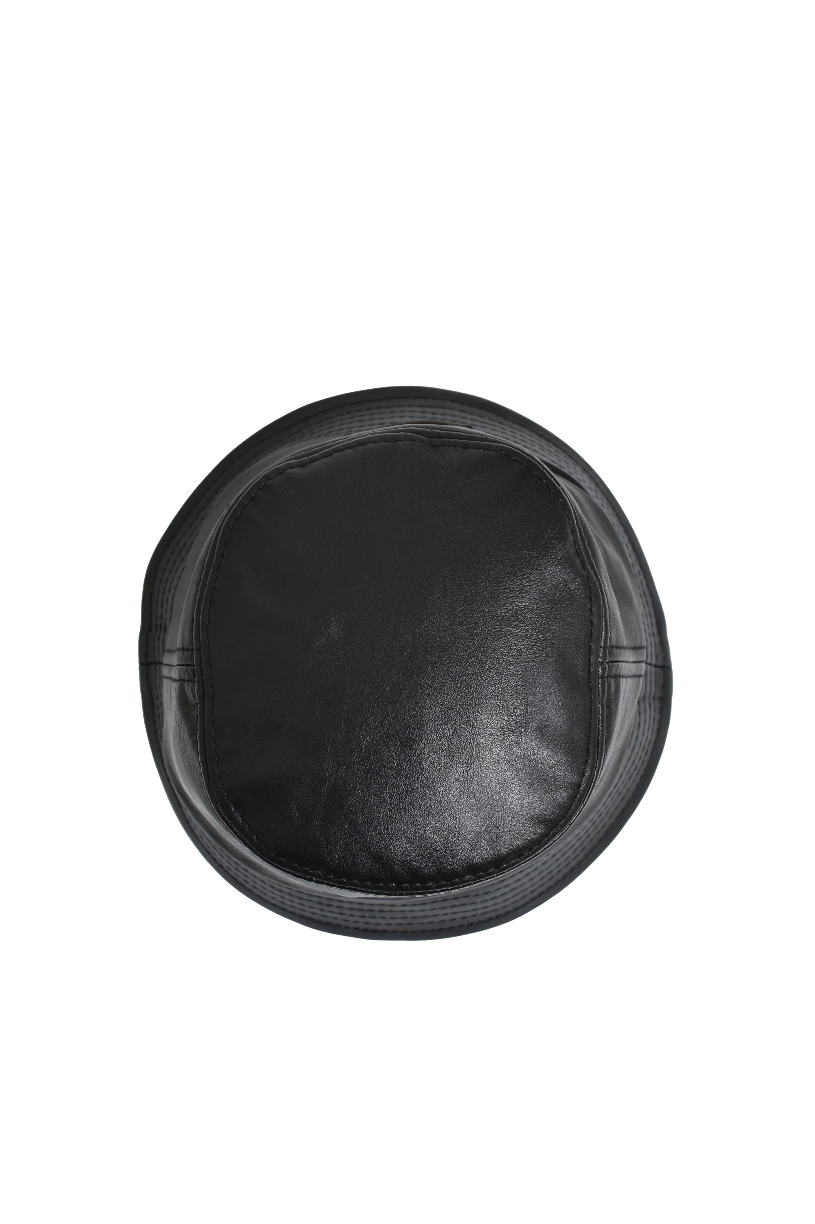 【BREATH】 NEWRICH LEATHER BUCKET HAT NEWRICH LEATHER BUCKET HAT / BLACK – BREATH - FREE