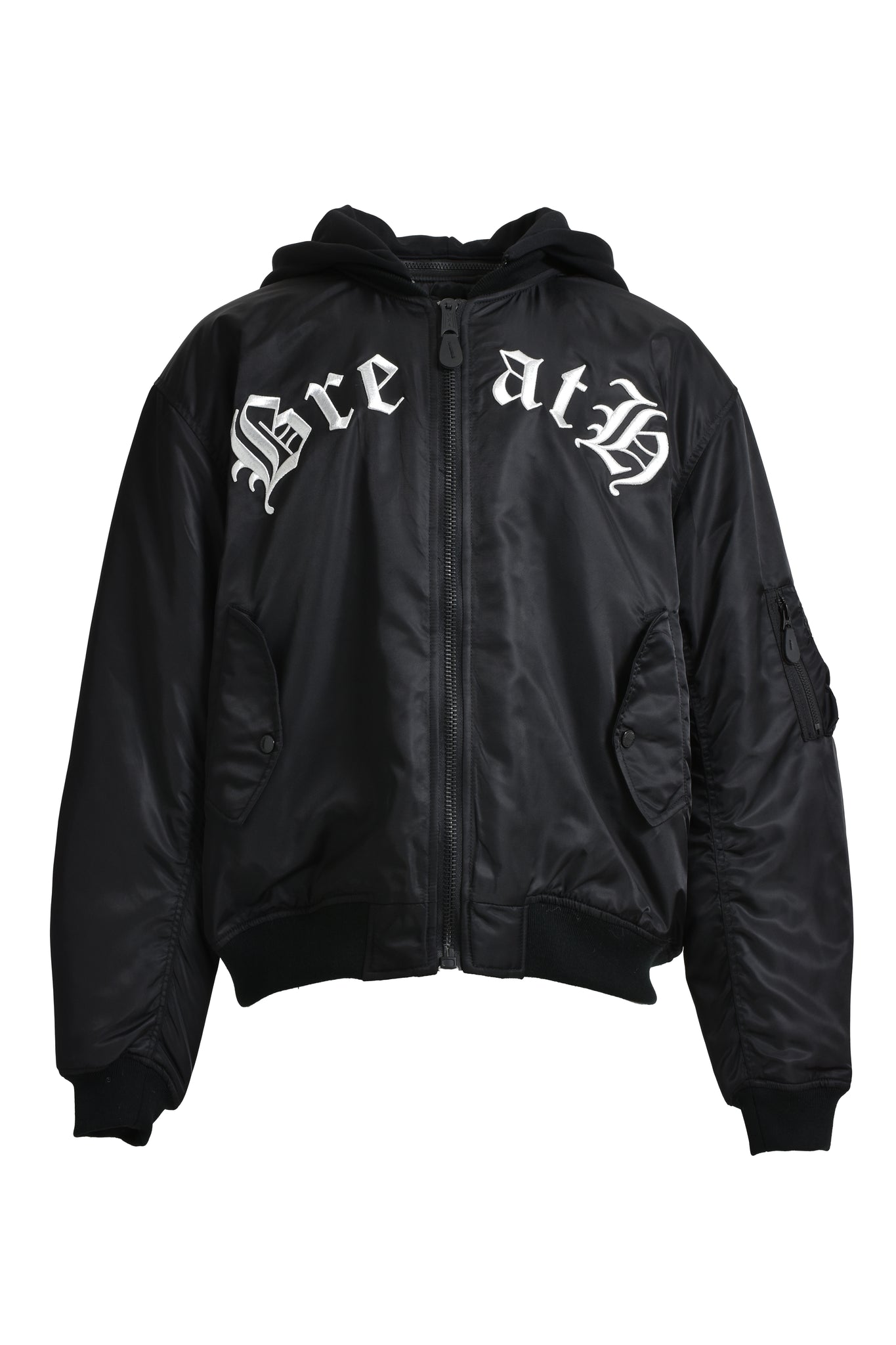 × F.M.C.D 3WAY OLD ENGLISH LOGO BOMBER JACKET / BLACK