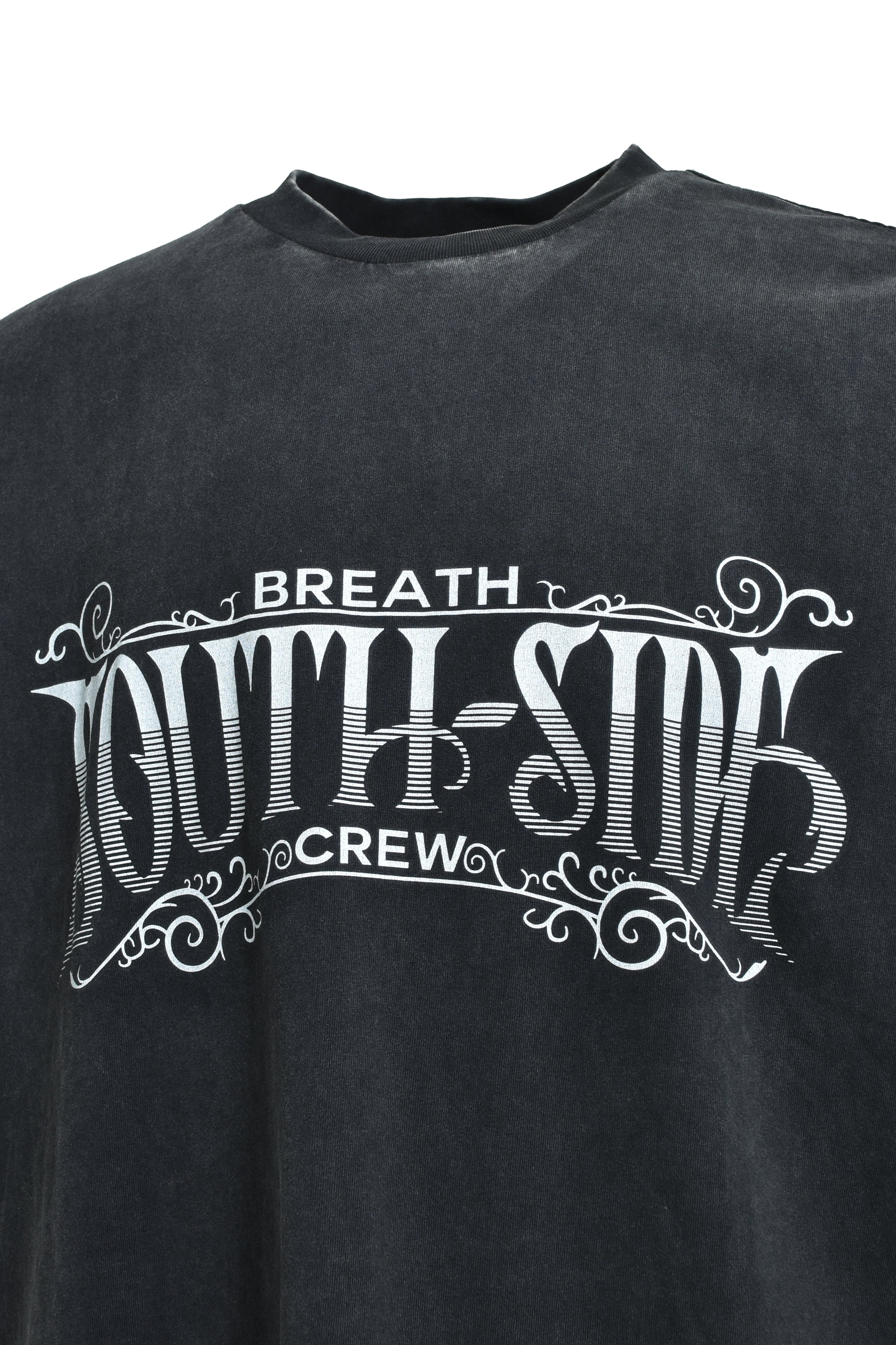 SOUTH SIDE CREW TEE / BLACK – BREATH - サイズ 着丈 身幅 肩幅 袖丈