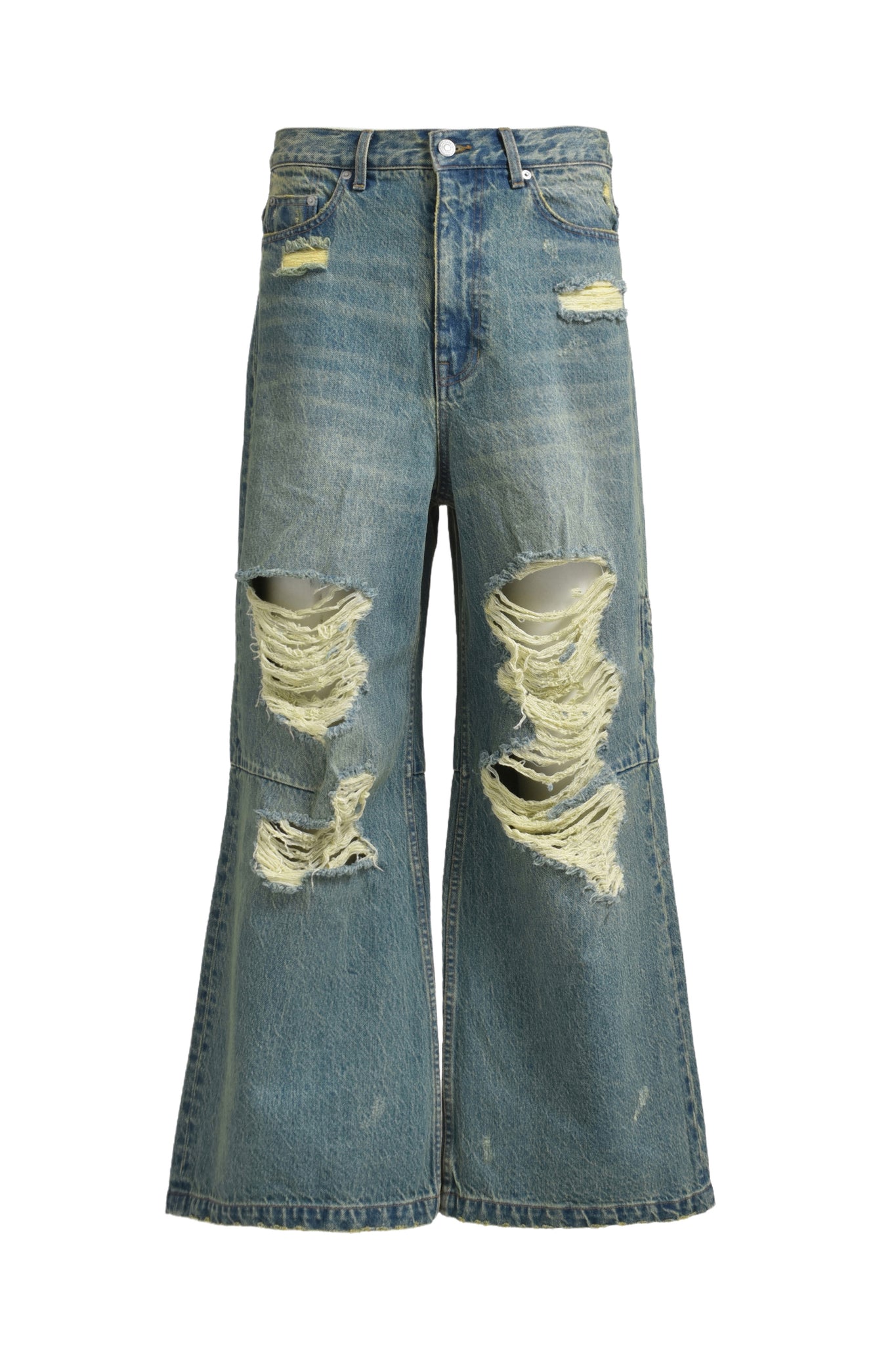 GRUNGE WIDE DENIM PANTS / INDIGO