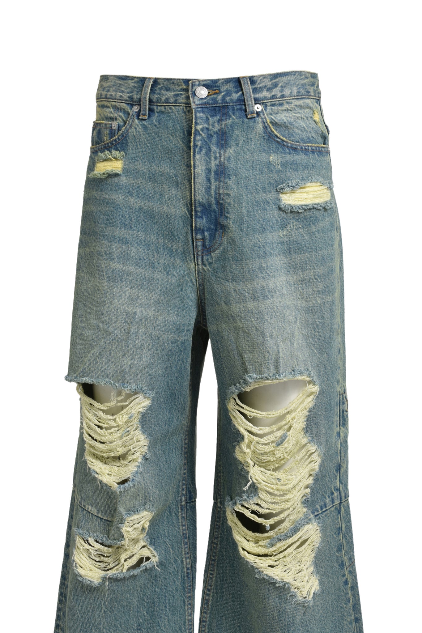 GRUNGE WIDE DENIM PANTS / INDIGO