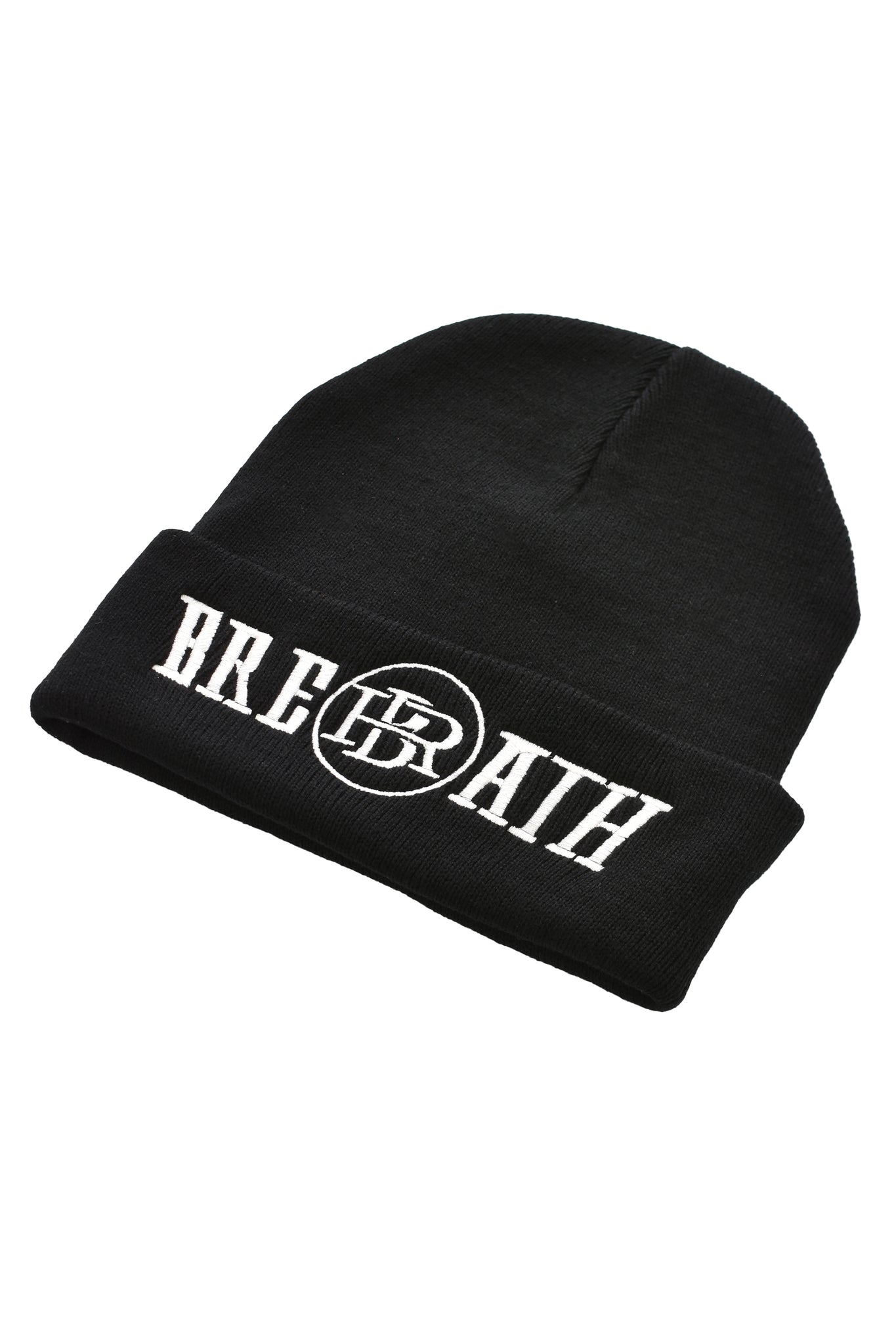 EMBROIDERY KNIT CAP / BLACK