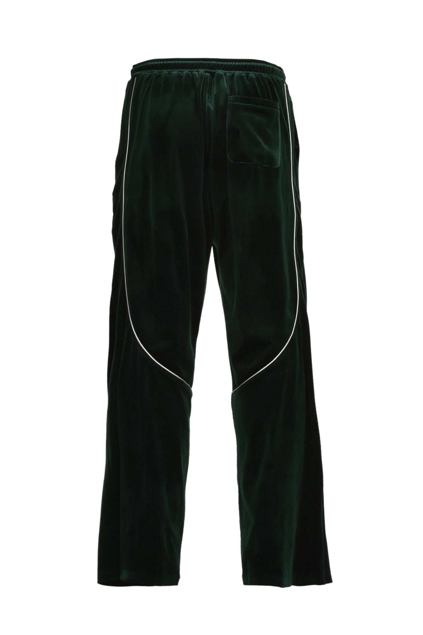 SCRIPT LOGO PIPING VELOR TRACK PANTS / KELLY