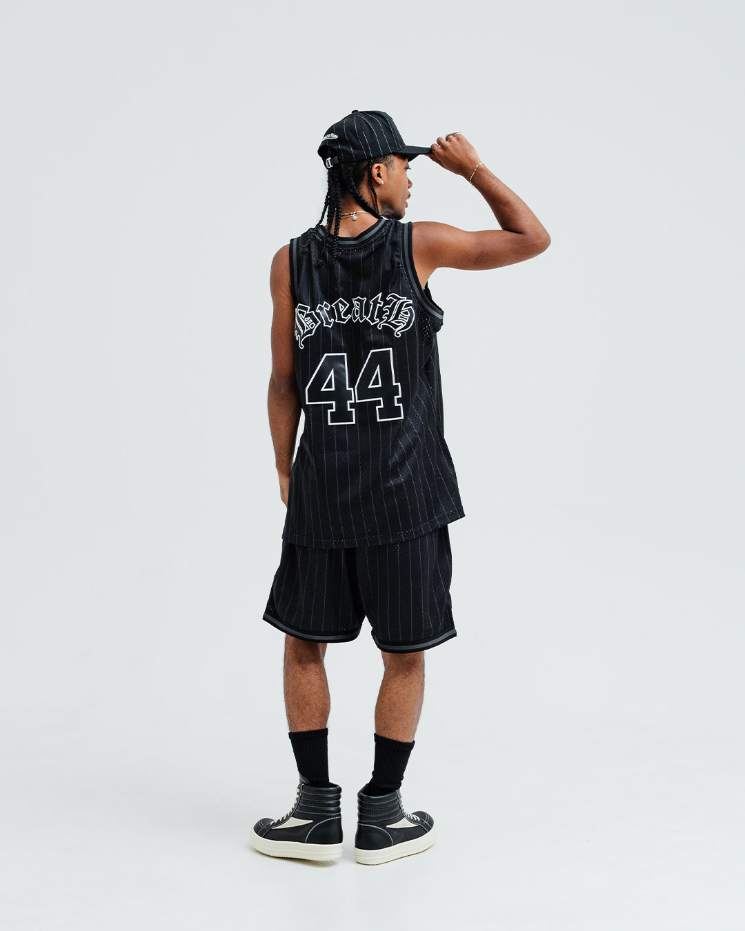 × MITCHELL&NESS BB GAME JERSEY / BLACK