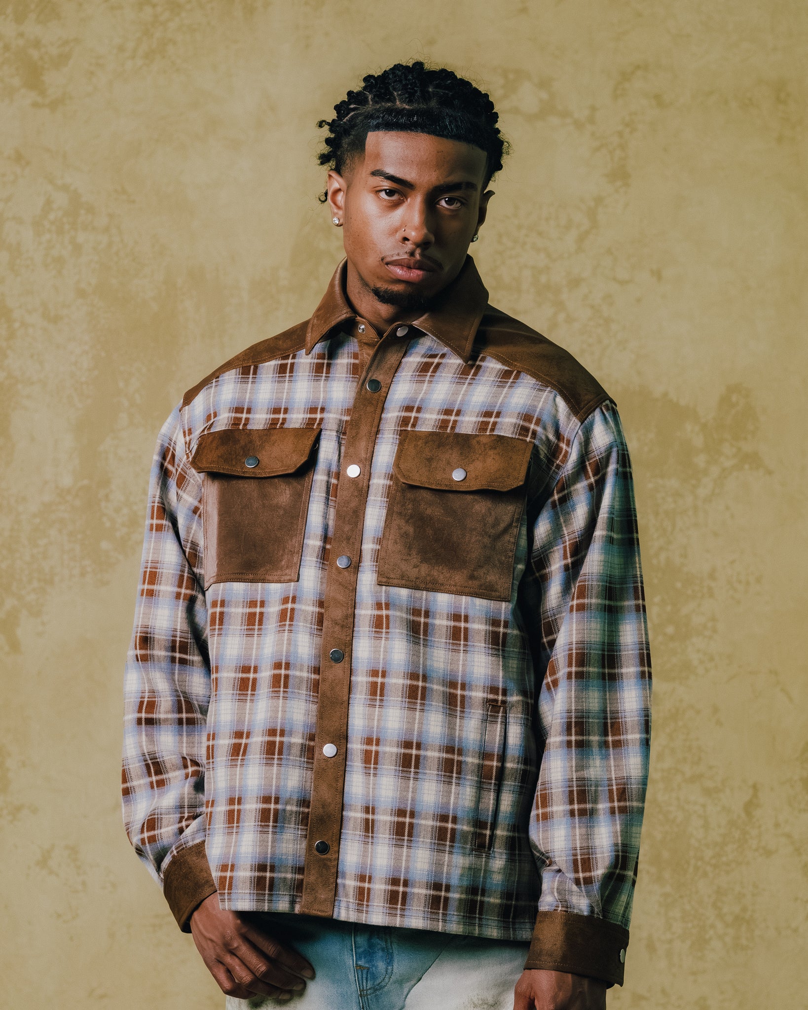 NEW RICH CHECK SHIRT / NAVY ｜BREATH ブレス - BAD HOPプロデュース