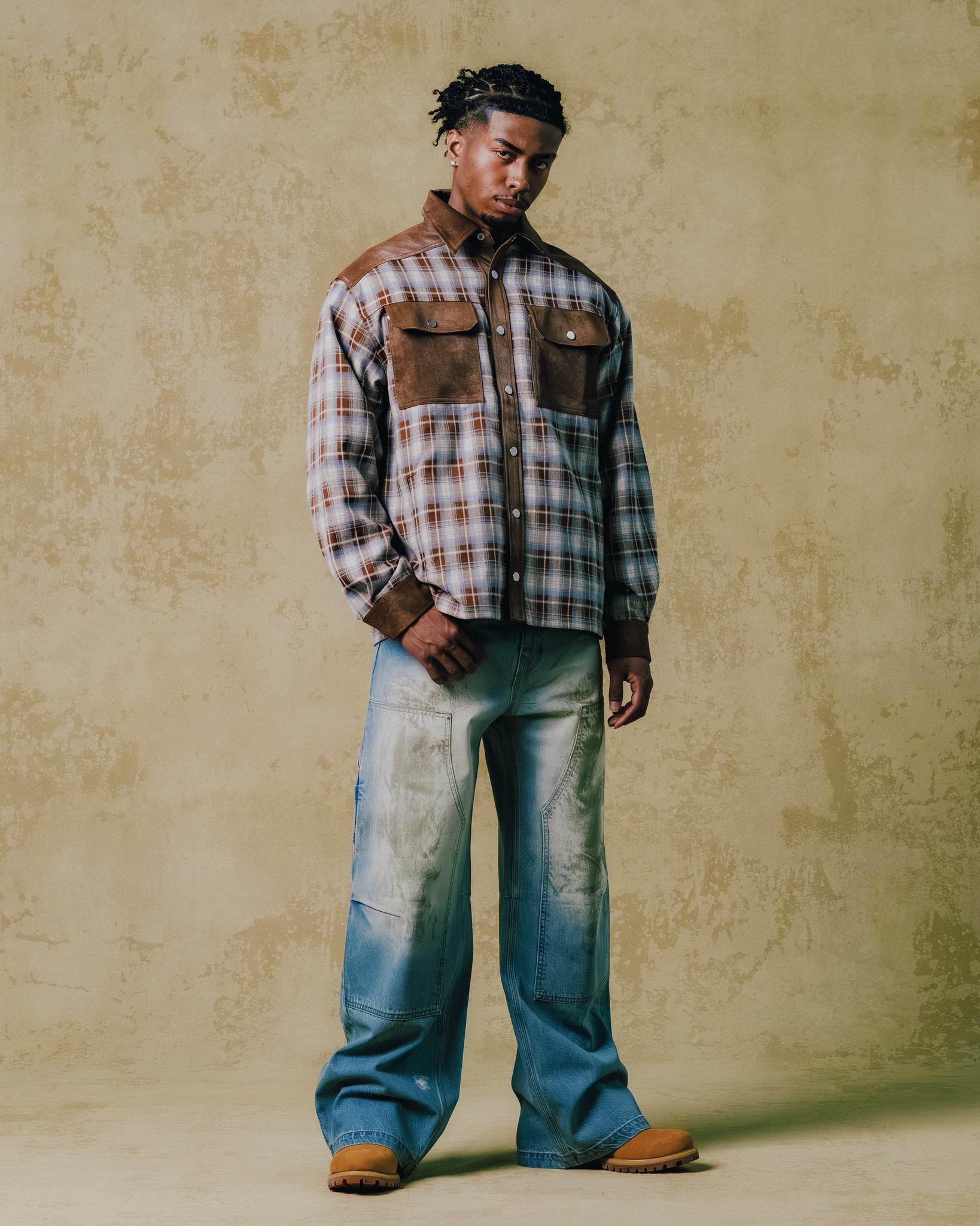 NEW RICH CHECK SHIRT / NAVY |BREATH ブレス - BAD HOPプロデュース NEW RICH CHECK SHIRT / NAVY |BREATH ブレス - BAD HOPプロデュース