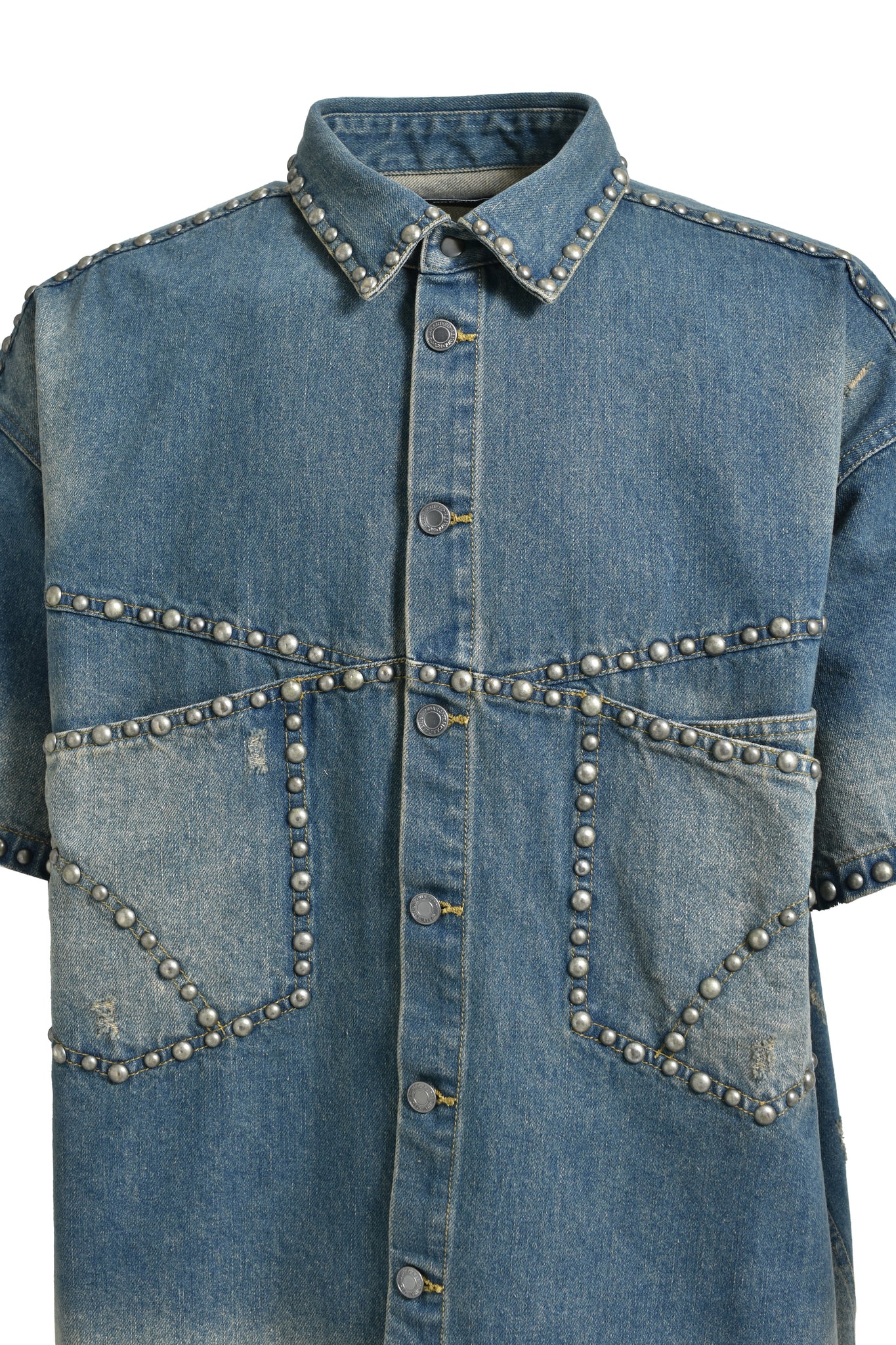 SUICIDE STUDS DENIM SHIRT / INDIGO