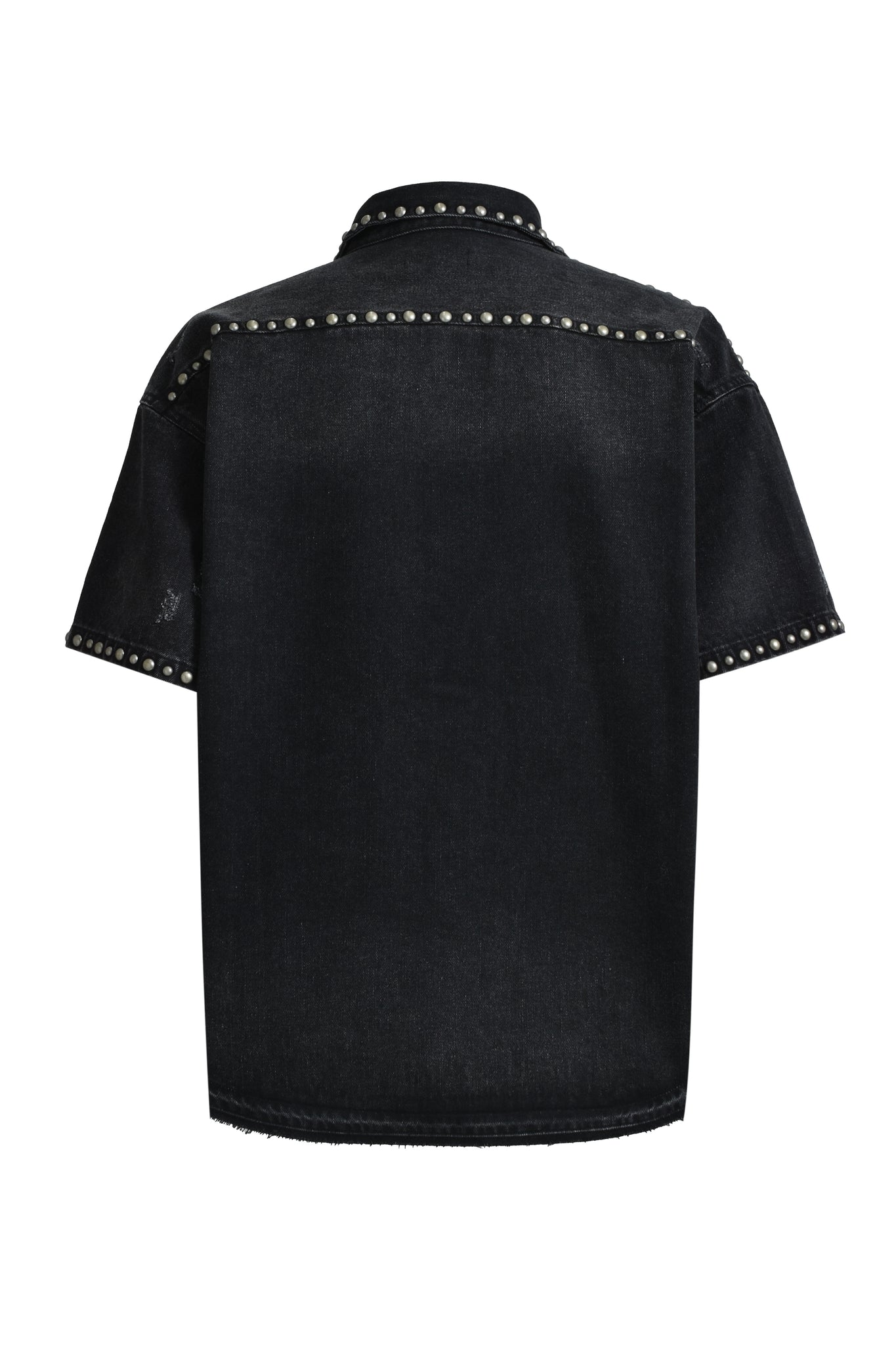 SUICIDE STUDS DENIM SHIRT / BLACK