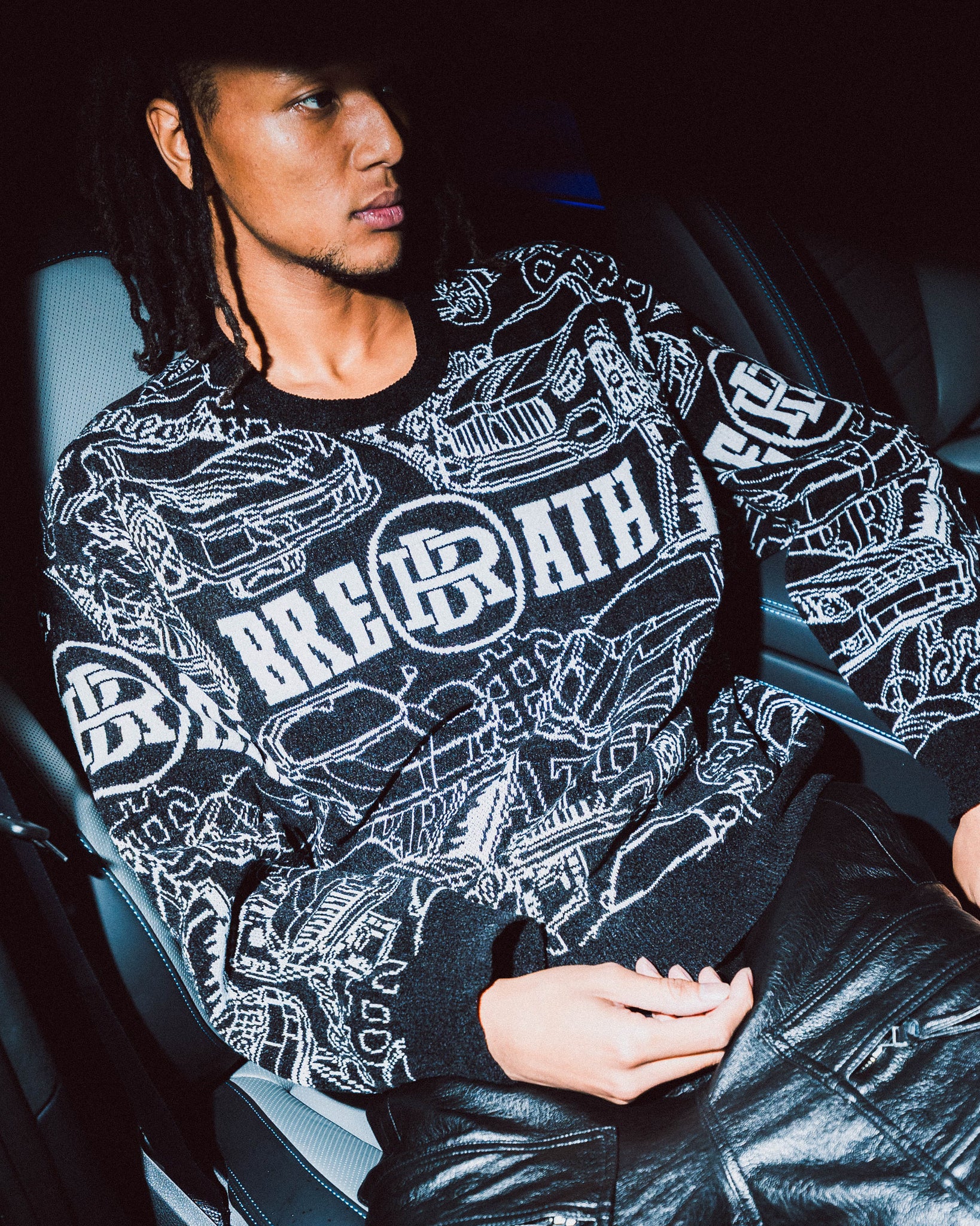 SUPER CAR MALL KNIT / BLACK