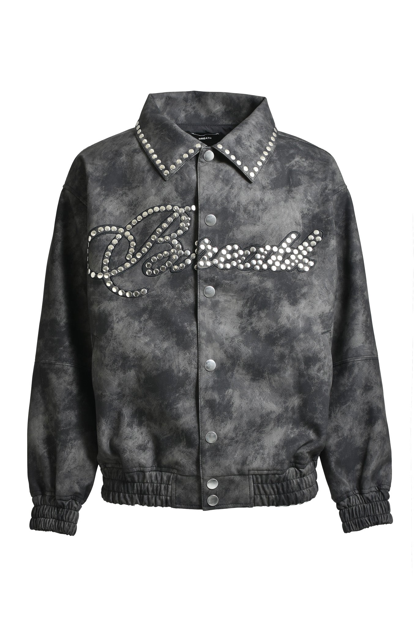 SHINE STUDS VARSITY JACKET / BLACK