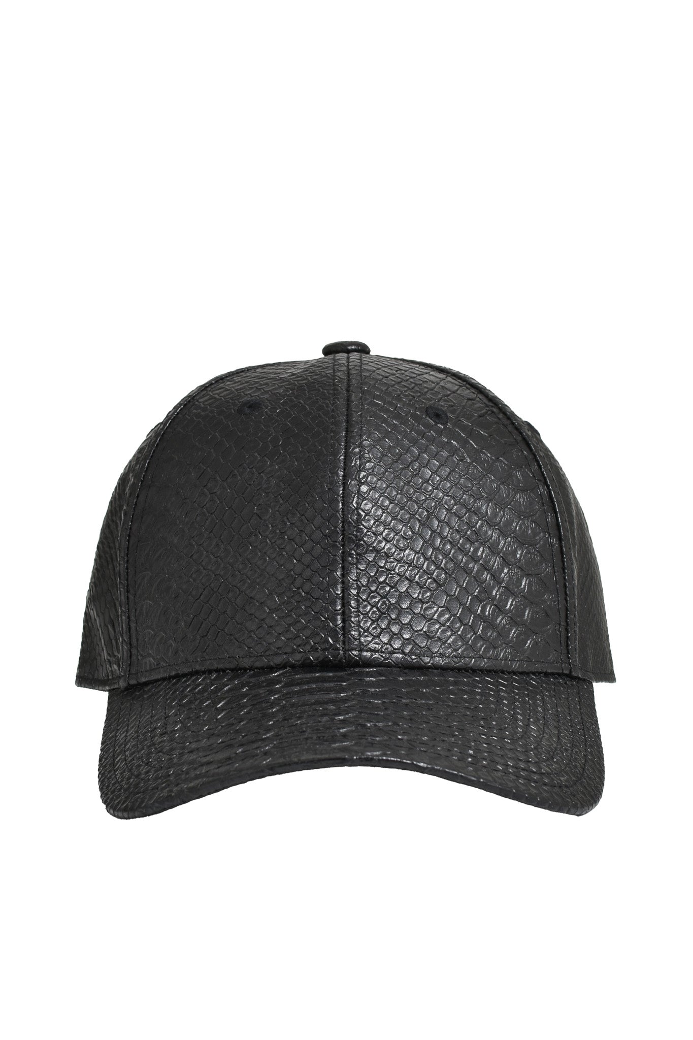 FAUX LEATHER CAP / CROCODILE