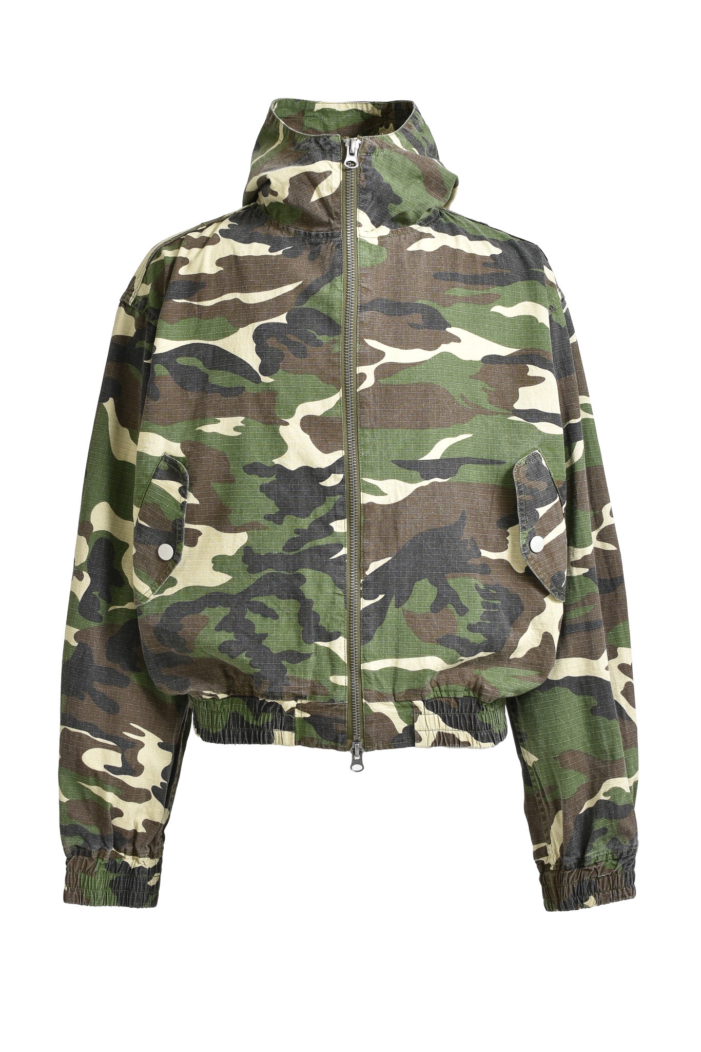 SUICIDE CAMO ZIP UP HOODIE / WOODLAND CAMO