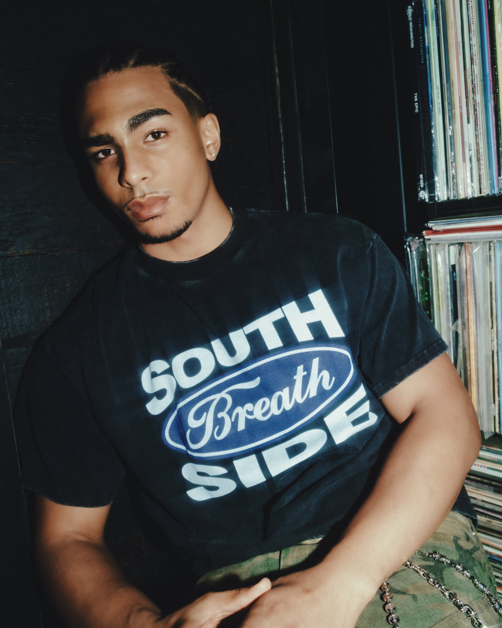 SOUTH SIDE EMBLEM TEE / BLACK