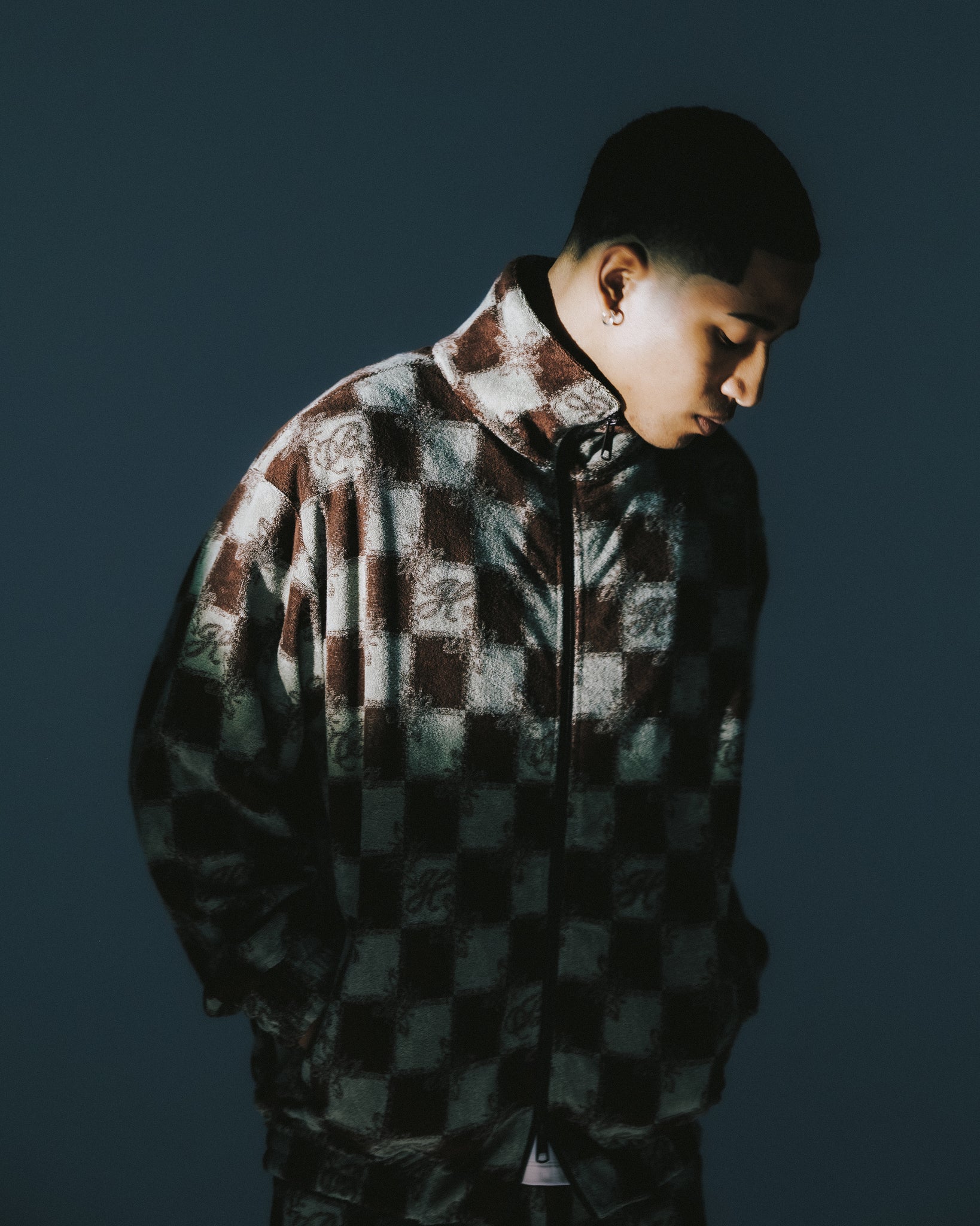 BLOCK CHECK PILE JACKET ｜BREATH ブレス - BAD HOPプロデュースの 
