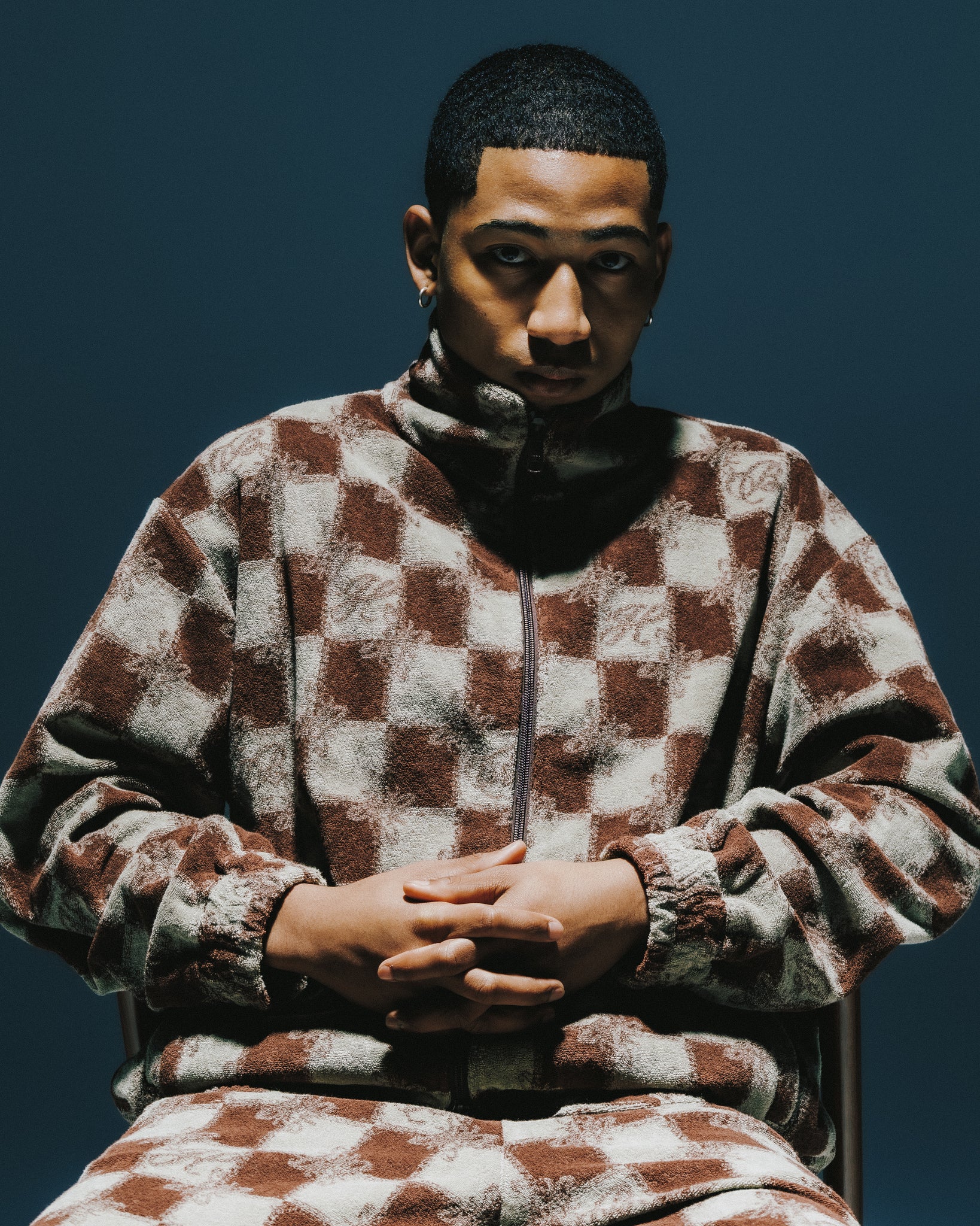 BLOCK CHECK PILE JACKET ｜BREATH ブレス - BAD HOPプロデュースの