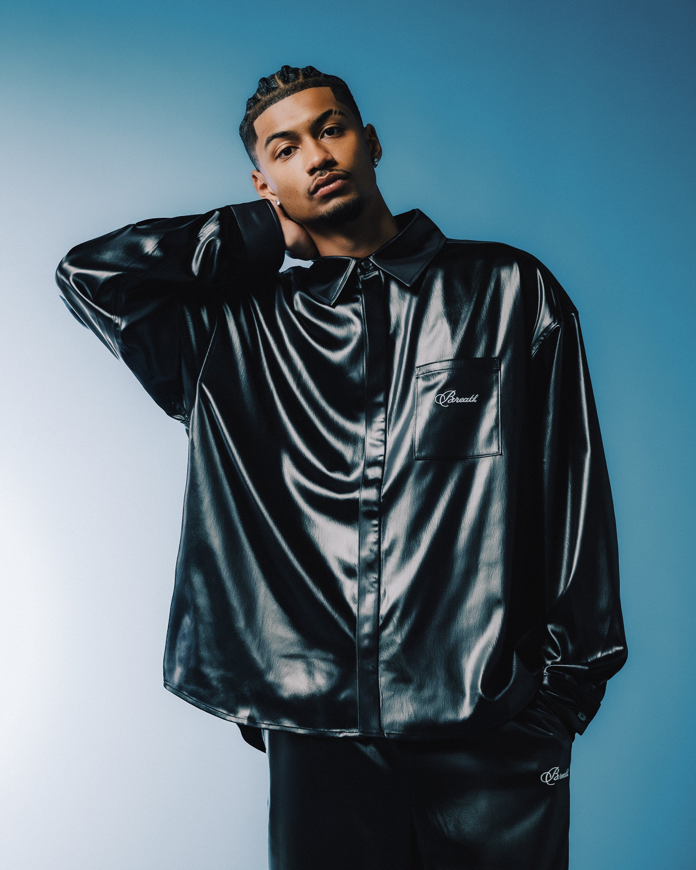 breath RACING LOGOシャツ SCRIPT LOGO COATING SHIRT ｜BREATH ブレス - BAD HOPプロデュースの