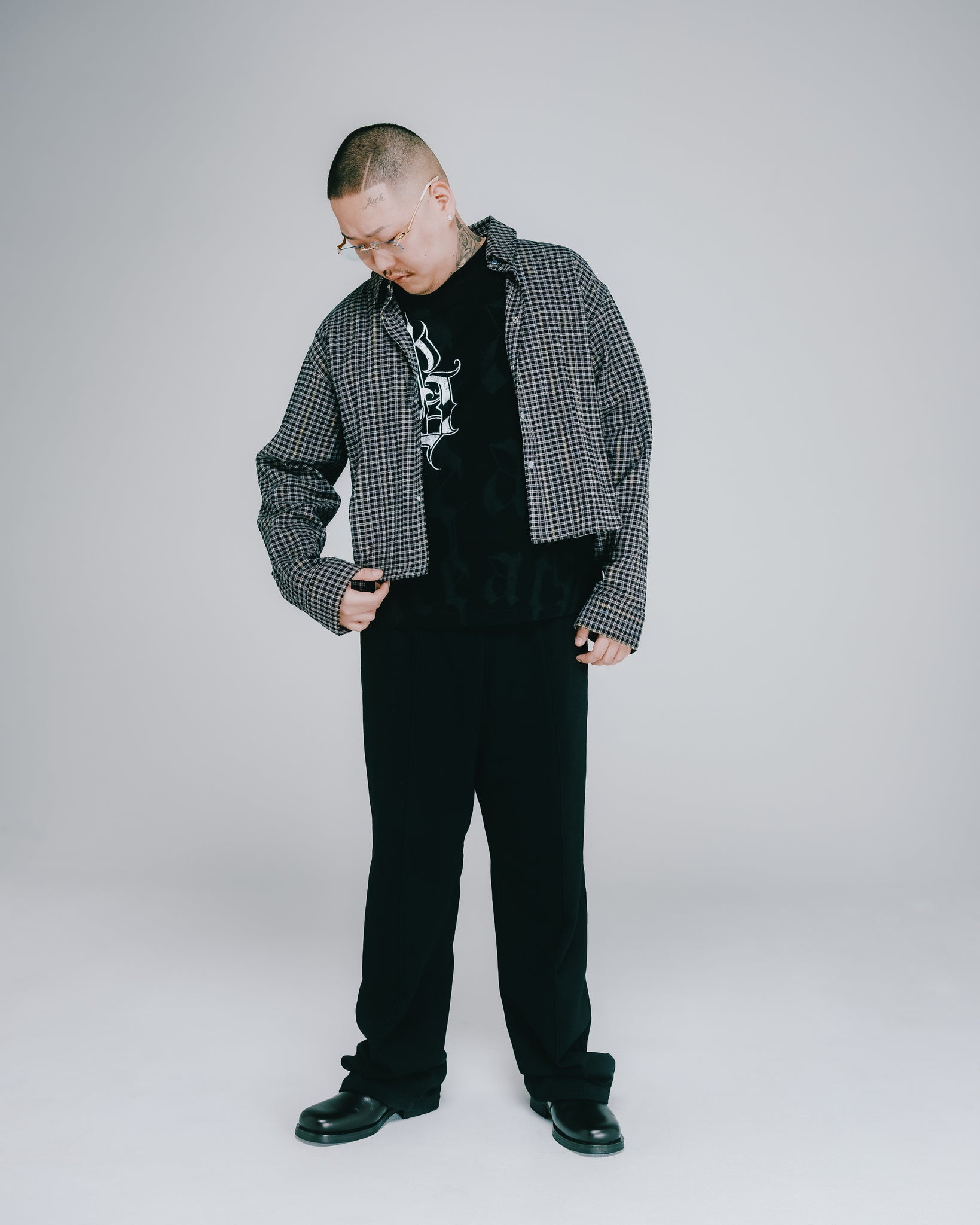 NEWRICH 2TACK SWEAT PANTS / BLACK