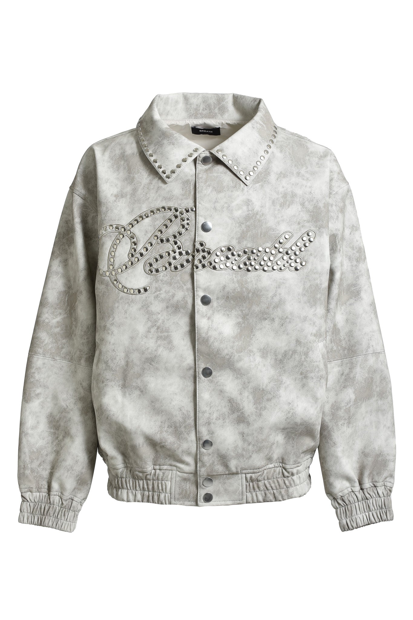 SHINE STUDS VARSITY JACKET / CREAM