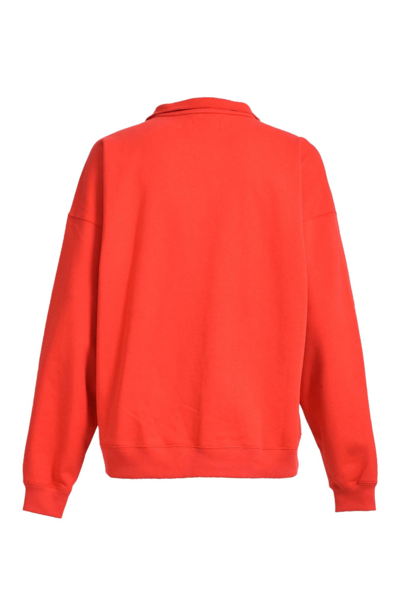 SCRIPT LOGO HALF ZIP SWEAT / RED