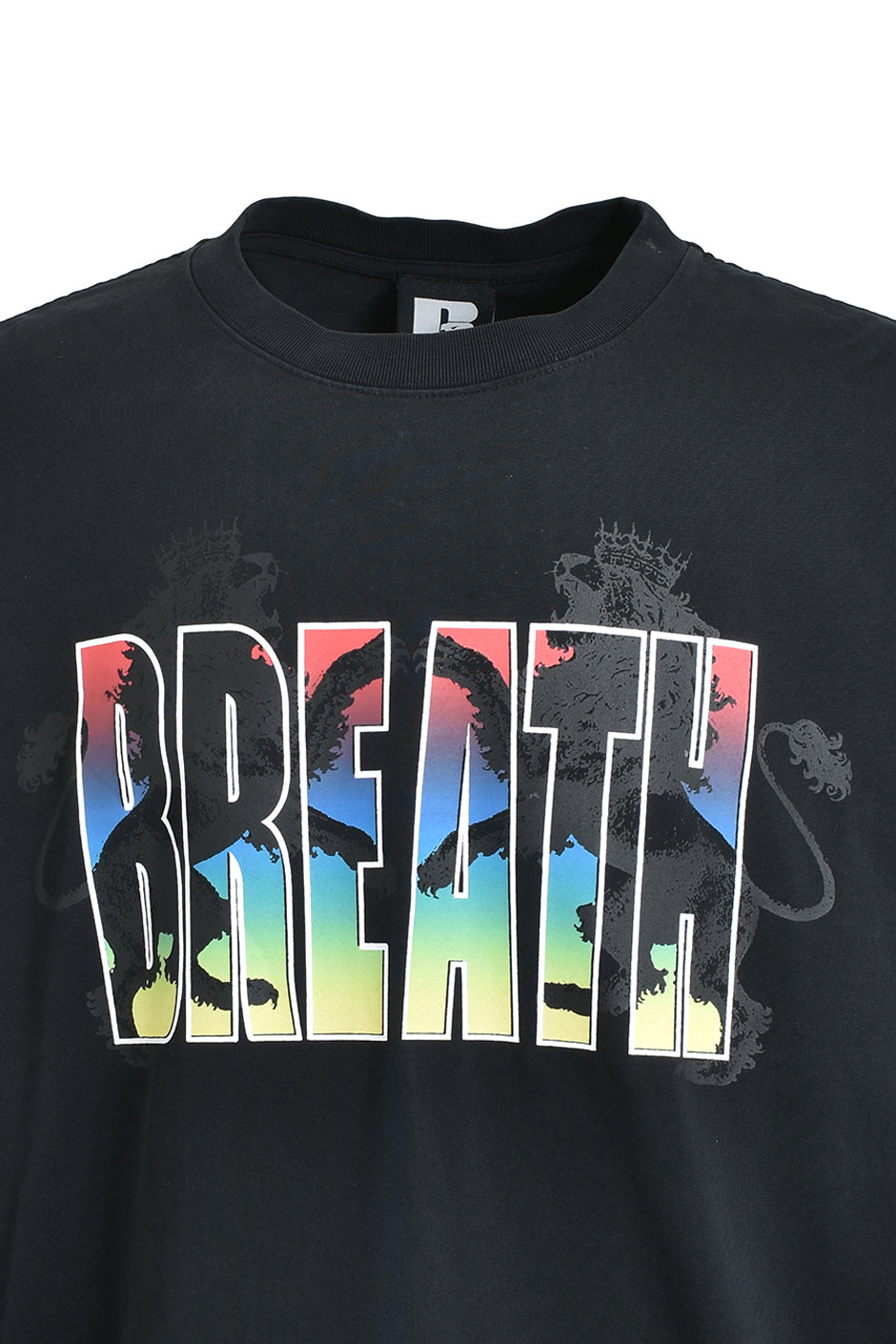 【BREATH】 IRON LION LOGO TEE IRON LION LOGO TEE / BLACK – BREATH - Size Length Pit of Pit