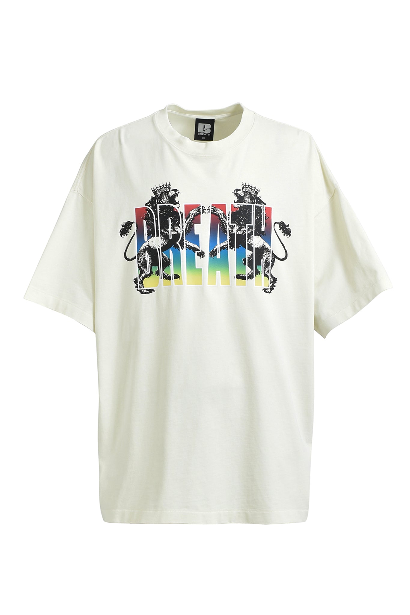 IRON LION LOGO TEE / CREAM