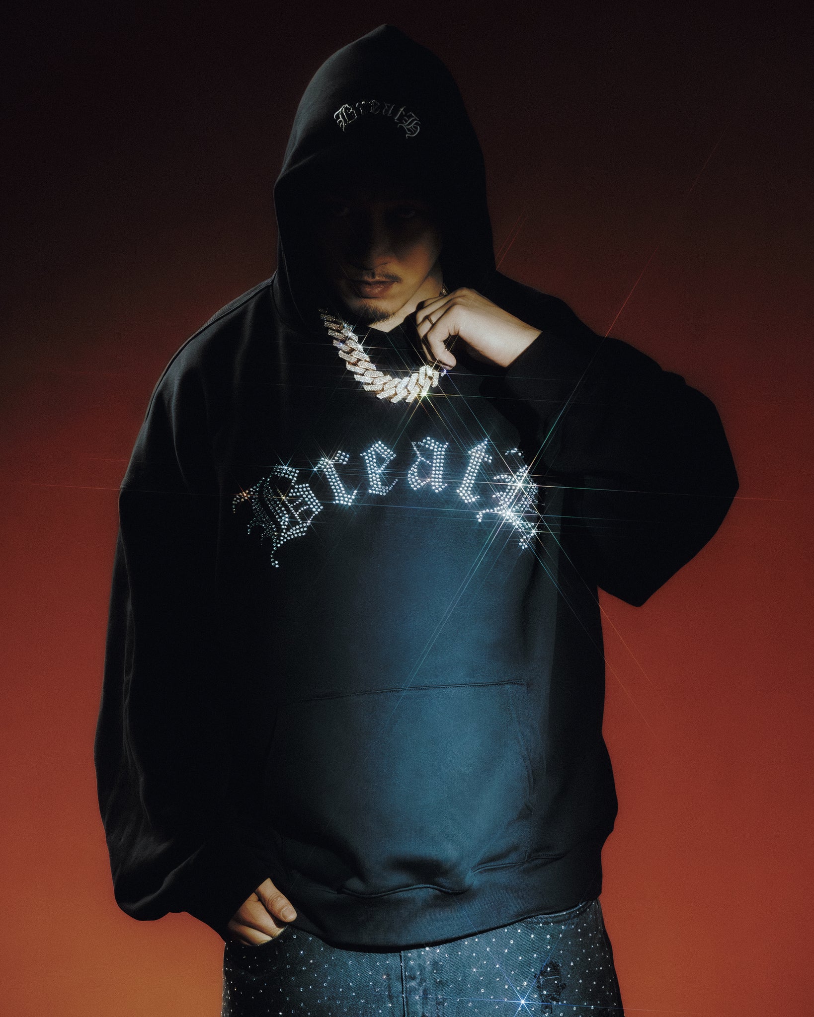 【YZERR着用】 BREATH OLD ENGLISH LOGO HOODIE BREATH】OLD ENGLISH LOGO HOODIE | PARX.【ストリートセレクトショップ】