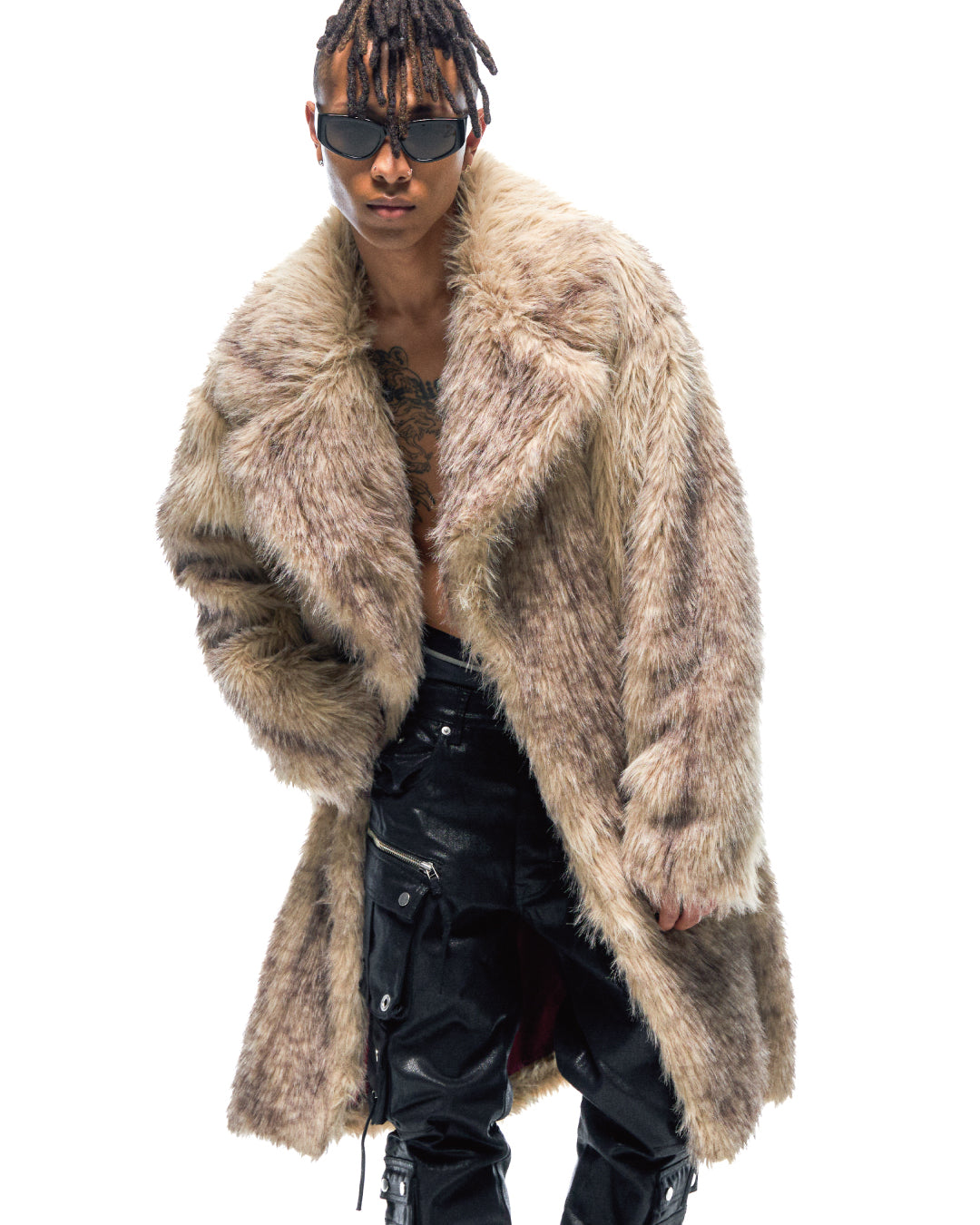 FAUX FUR COAT / BEIGE