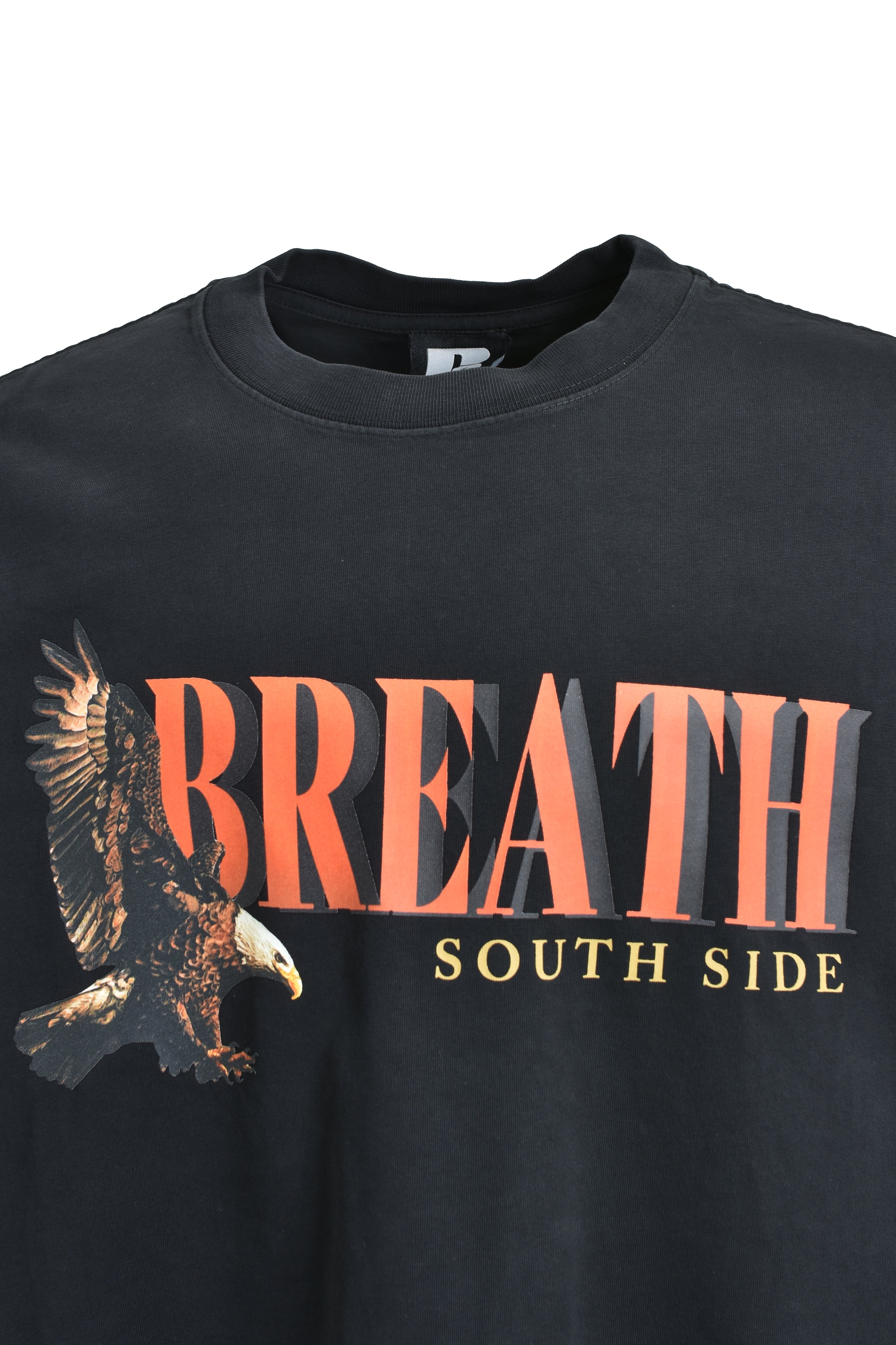 【BREATH】 MOTOR EAGLE LOGO TEE MOTOR EAGLE LOGO TEE / BLACK – BREATH - Size Length Pit of