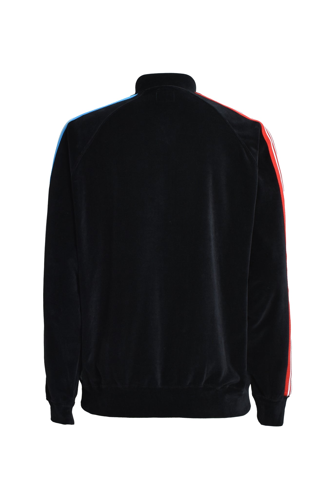 × Needles RIB COLLAR TRACK JACKET - C/PE VELOUR / BLACK