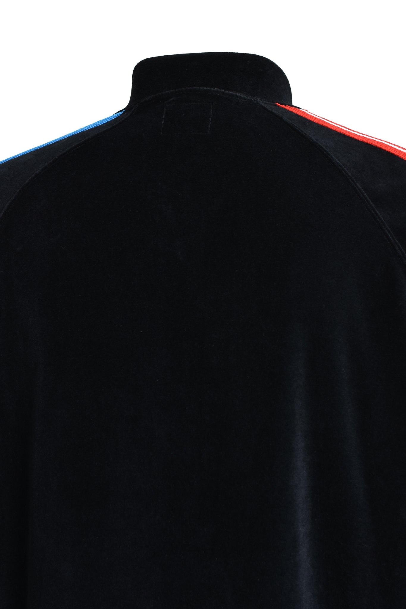 × Needles RIB COLLAR TRACK JACKET - C/PE VELOUR / BLACK