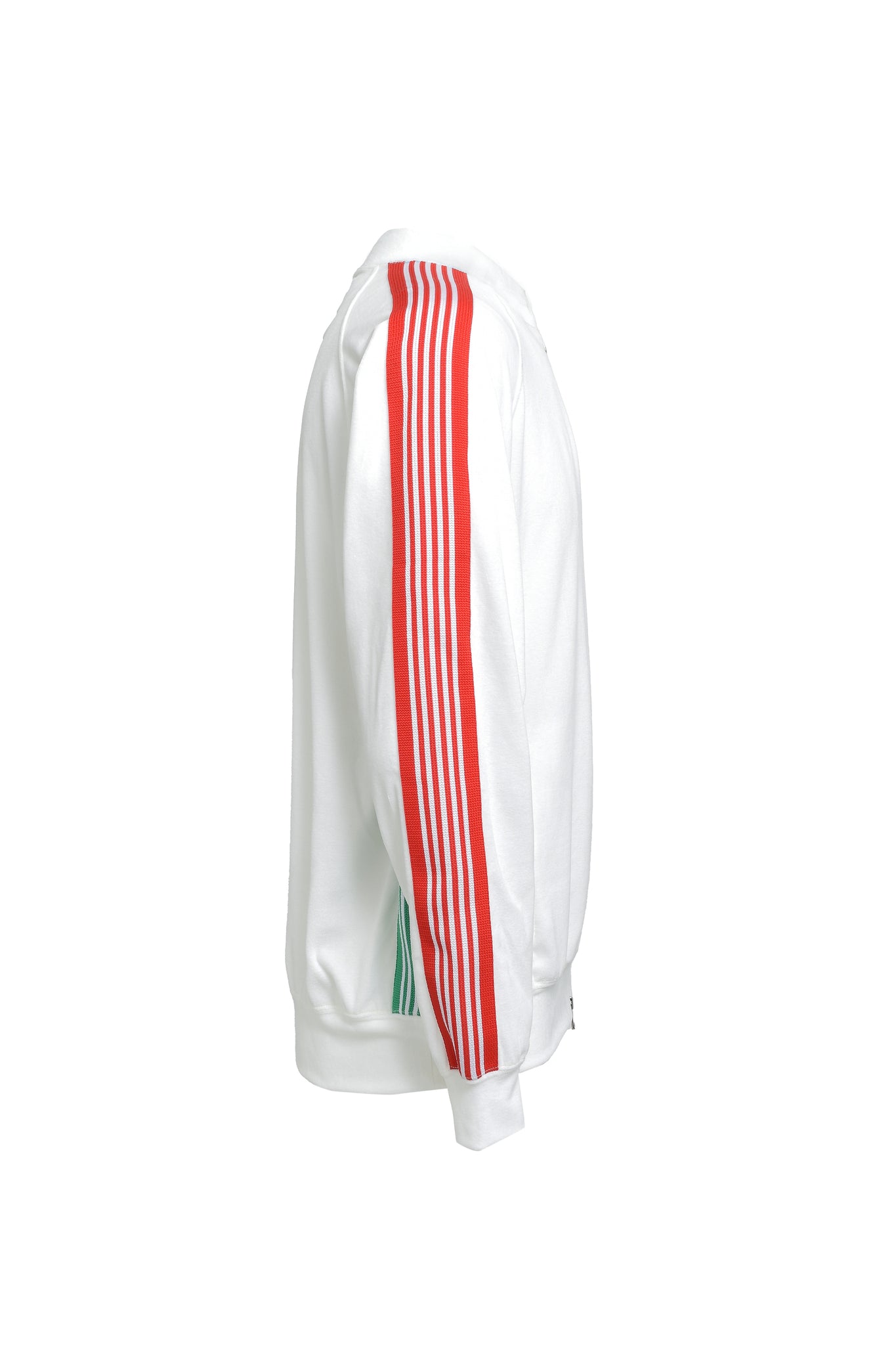 × Needles RIB COLLAR TRACK JACKET - C/PE VELOUR / WHITE