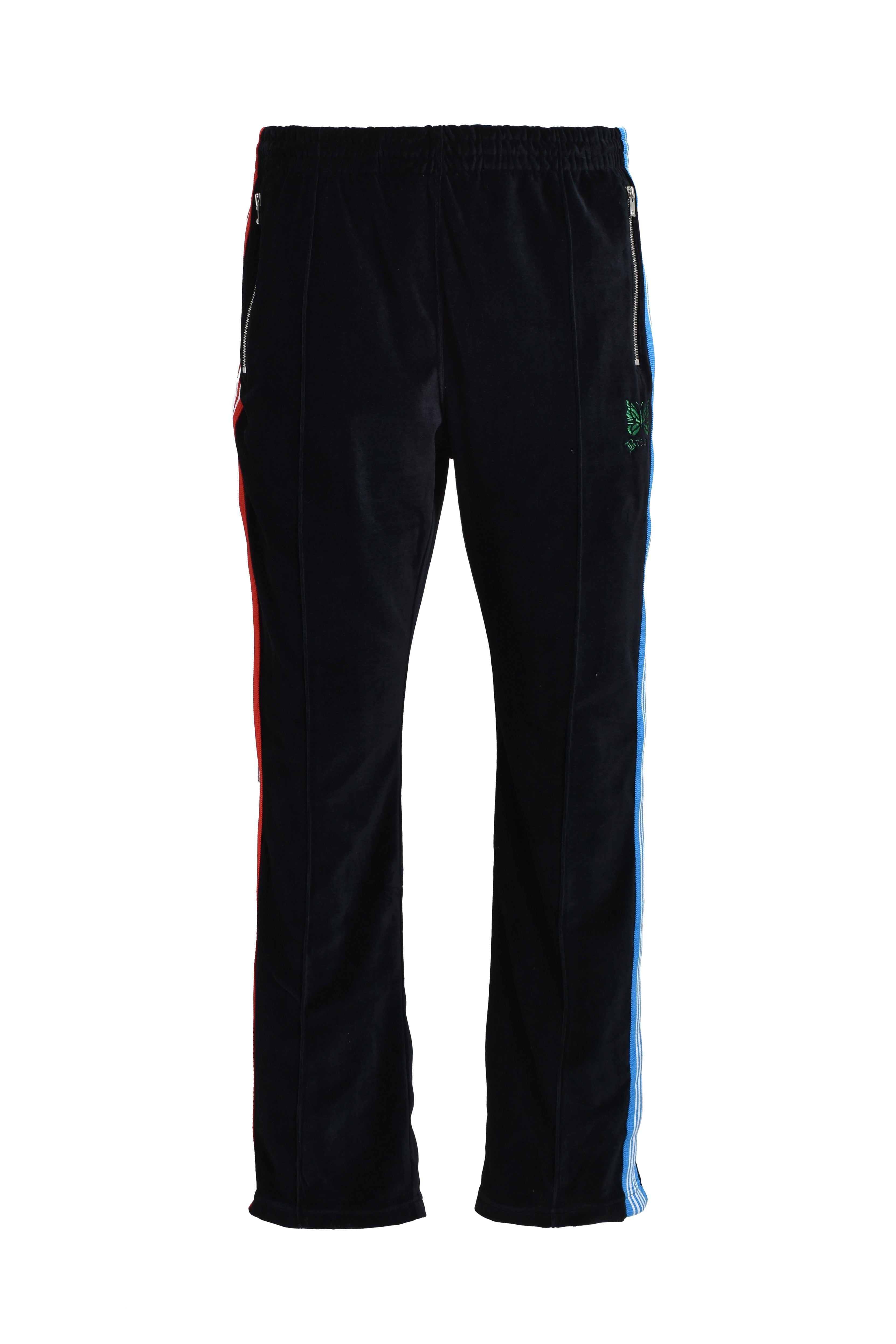 パンツ Needles NARROW TRACK PANT VELOUR Needles Narrow Track Pant C/Pe Velour Navy