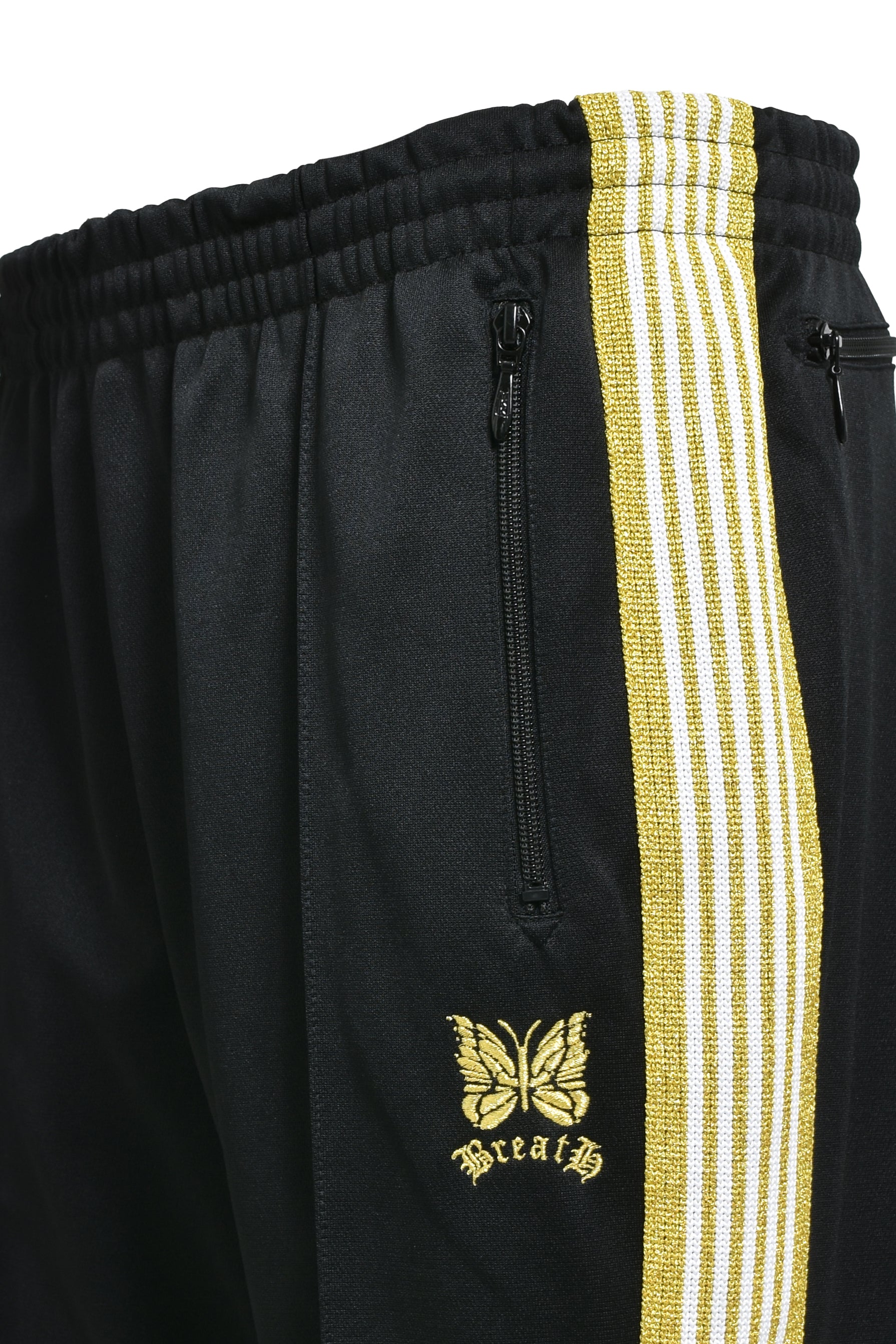 BREATH × Needles NARROW TRACK PANT Needles NARROW TRACK PANT - POLY SMOOTH / BLACK SILVER