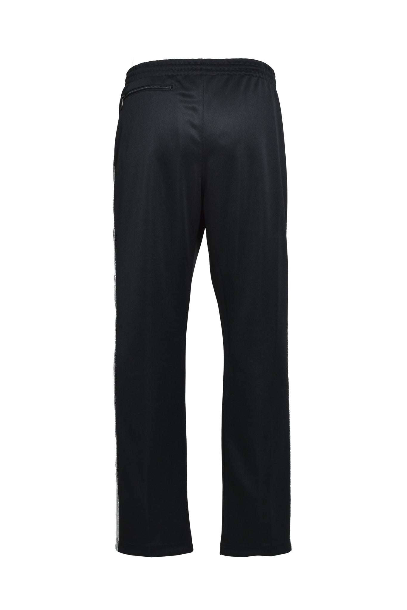× Needles NARROW TRACK PANT - POLY SMOOTH / BLACK SILVER