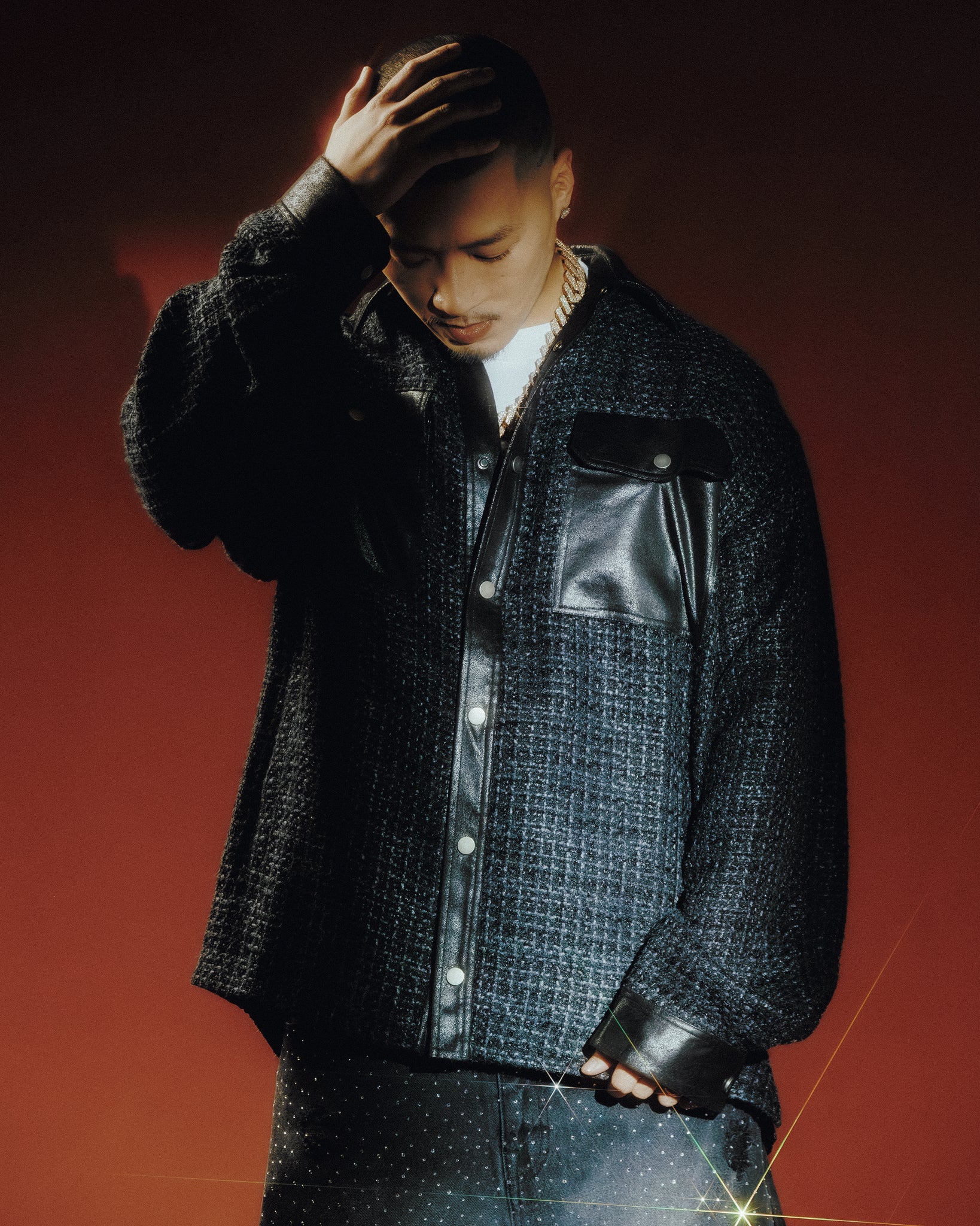 NEW RICH TWEED CHECK SHIRT / BLACK ｜BREATH ブレス - BAD HOP