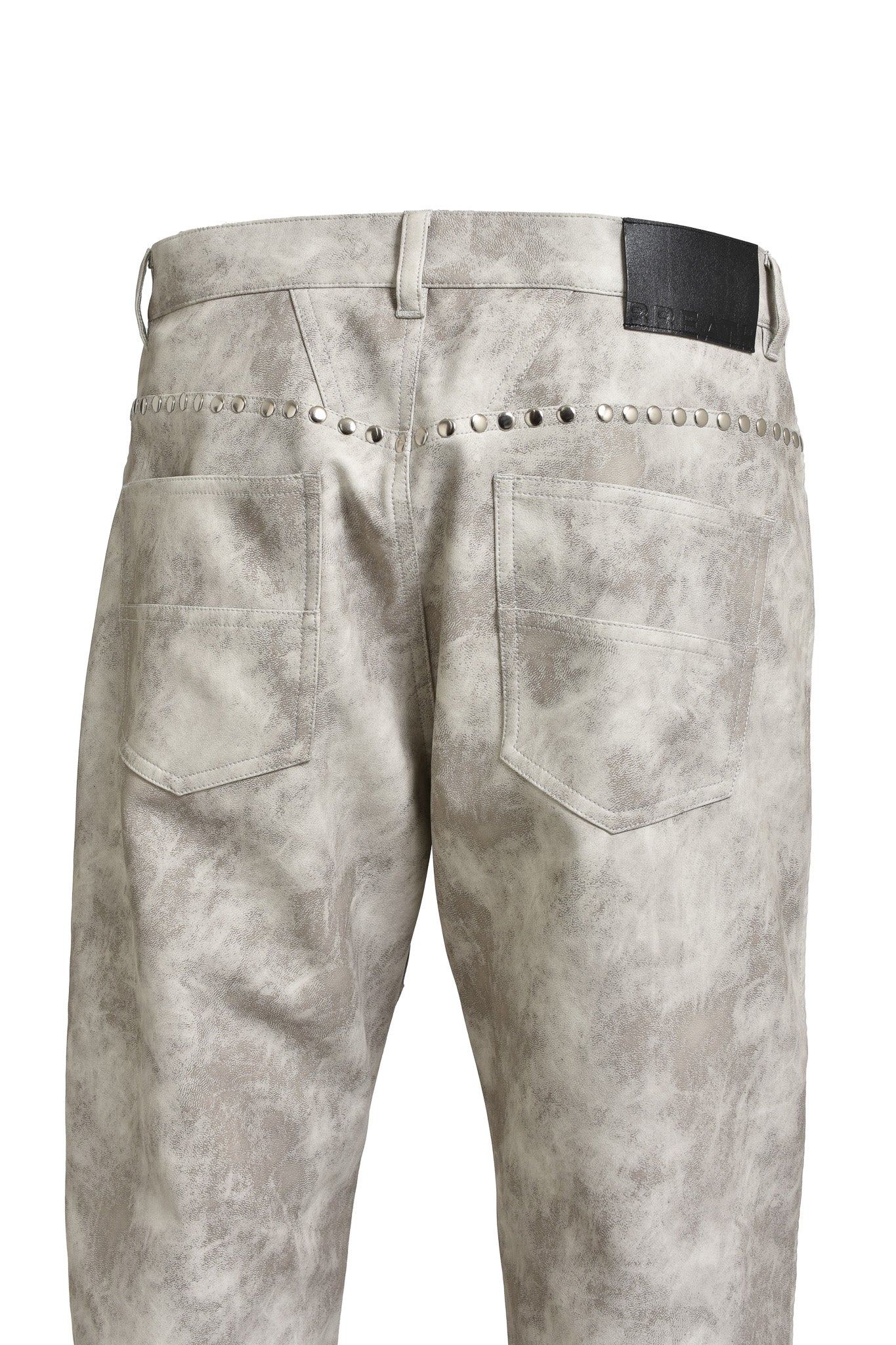 SHINE STUDS 5 POCKET PANTS / CREAM