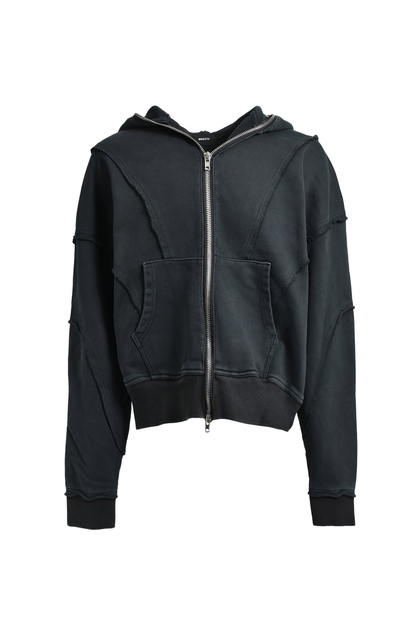 FADE ZIP UP HOODIE / BLACK